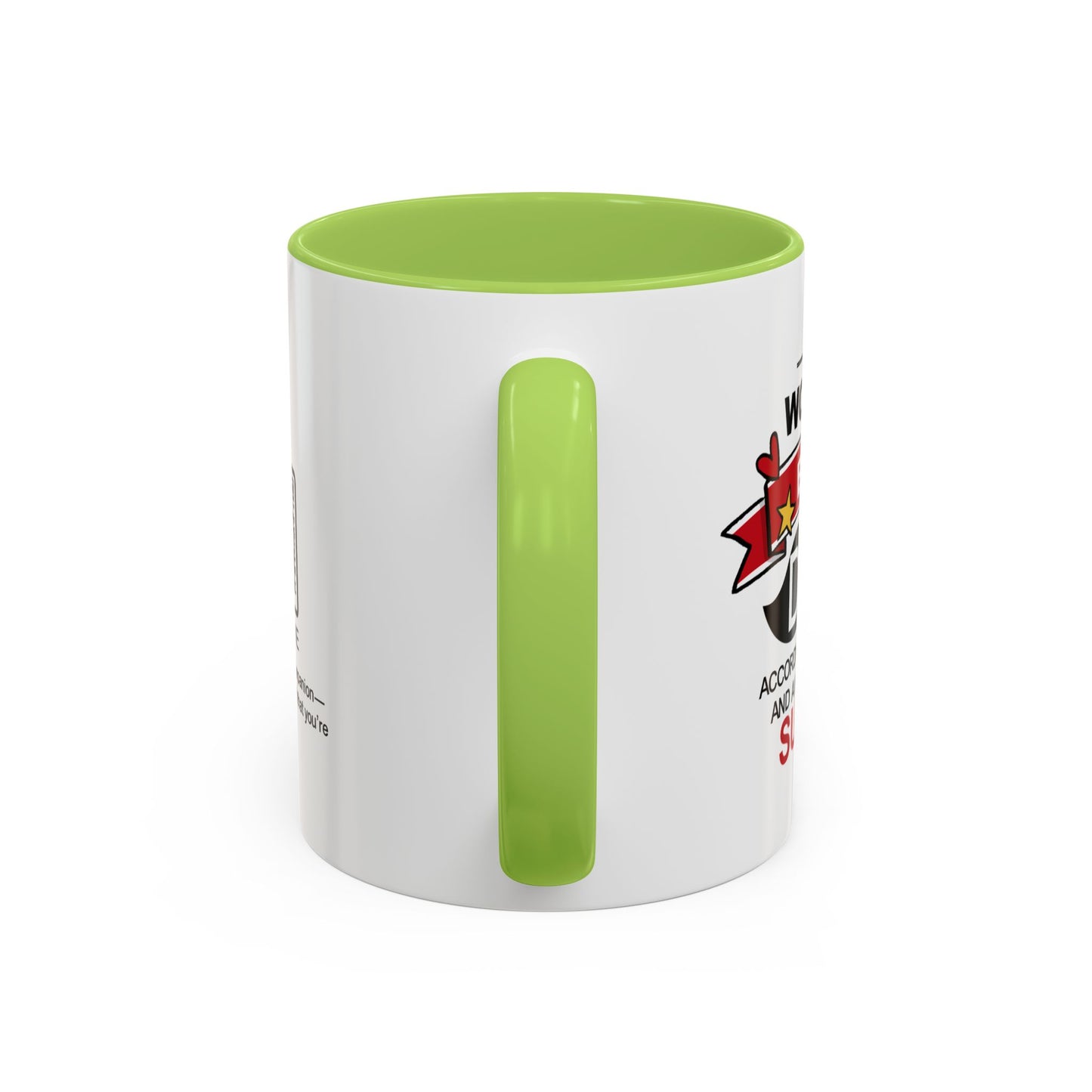 World’s Best Dad* (*According to this mug and a highly biased survey) - Accent Coffee Mug