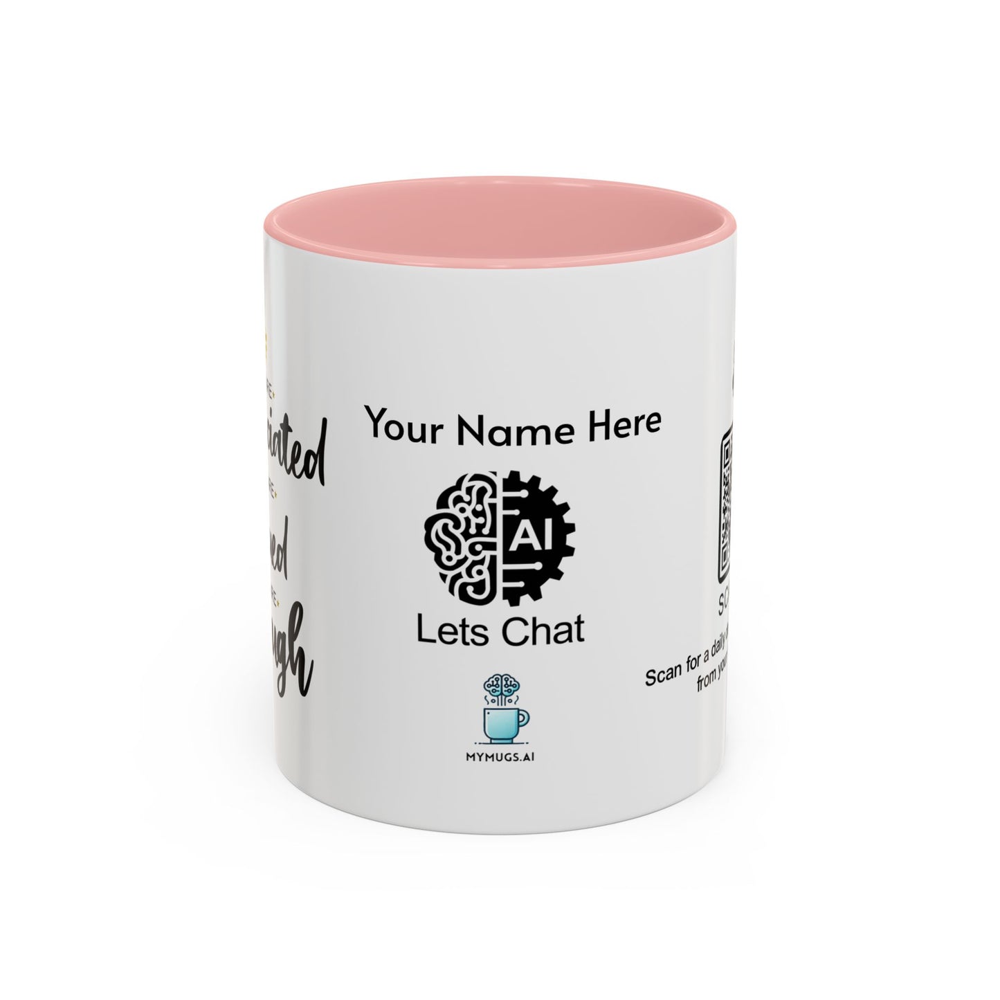 You are appreciated - Personalised Accent Coffee Mug