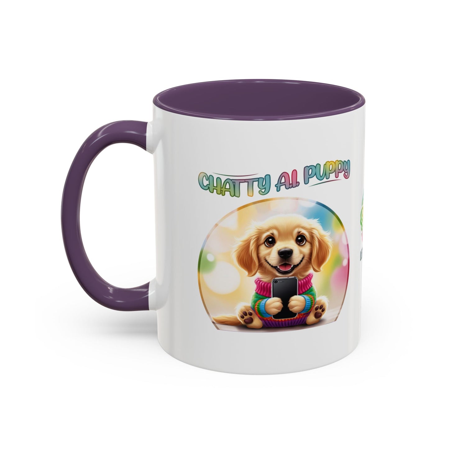 Chatty A.I. Puppy Biscuit- AI Enabled Accent Mug
