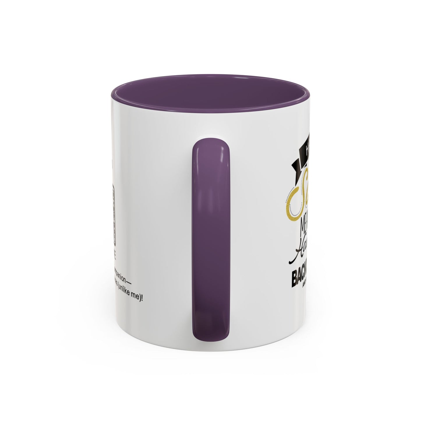 Having a sister means always having a backup parent - Personalised Accent Coffee Mug