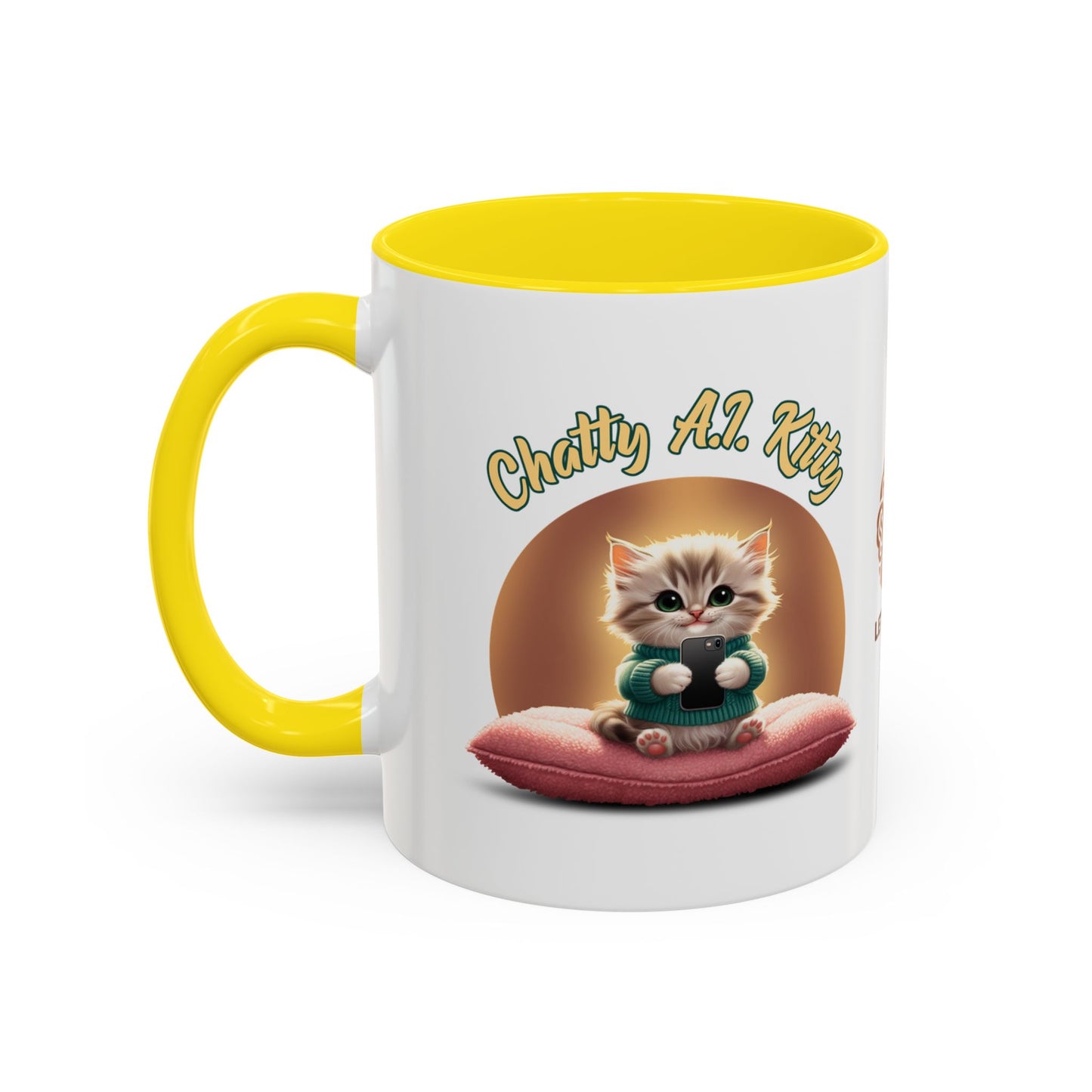 Chatty A.I. Kitty Twitch - AI Enabled Accent Mug
