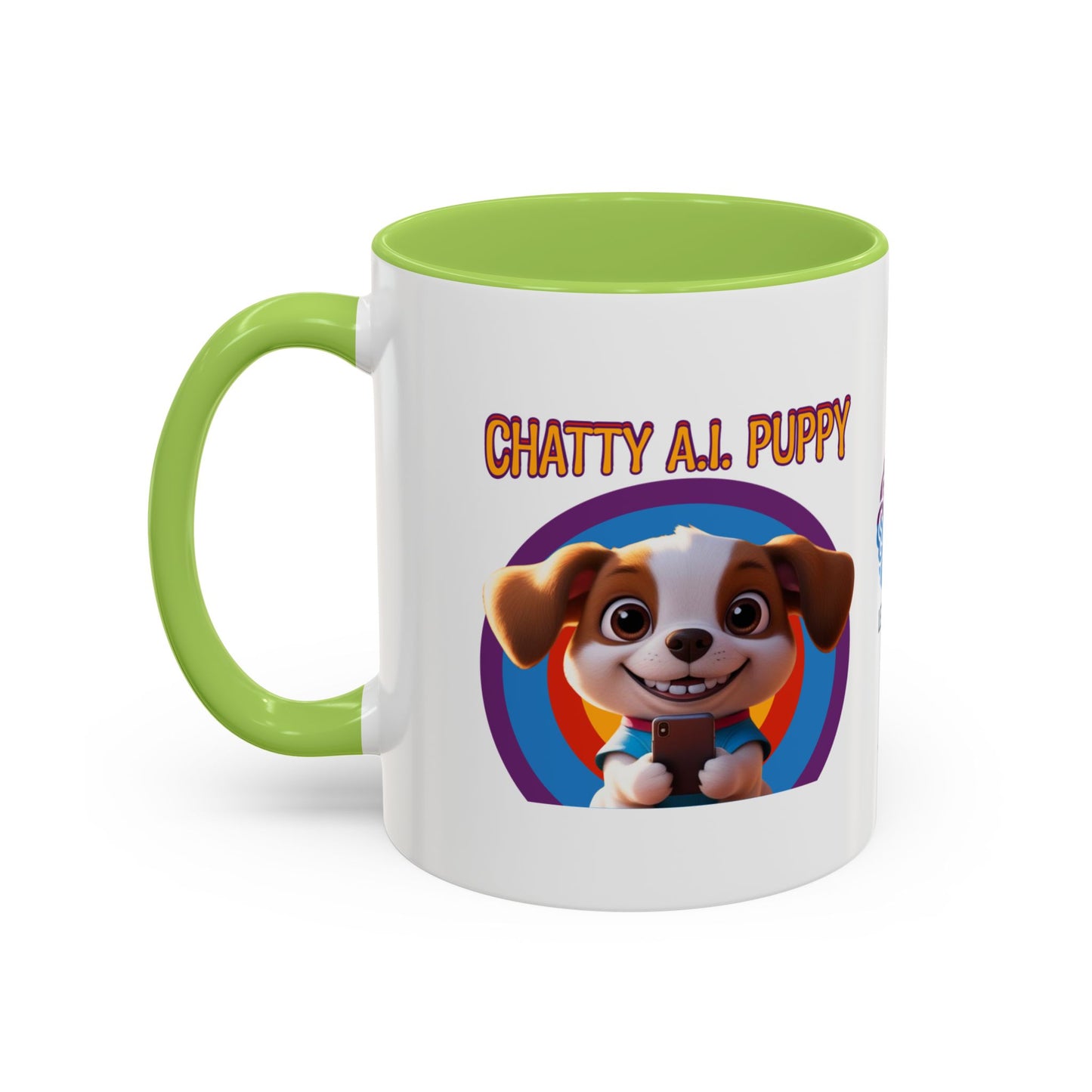 Chatty A.I. Puppy Pipa - AI Enabled Accent Mug