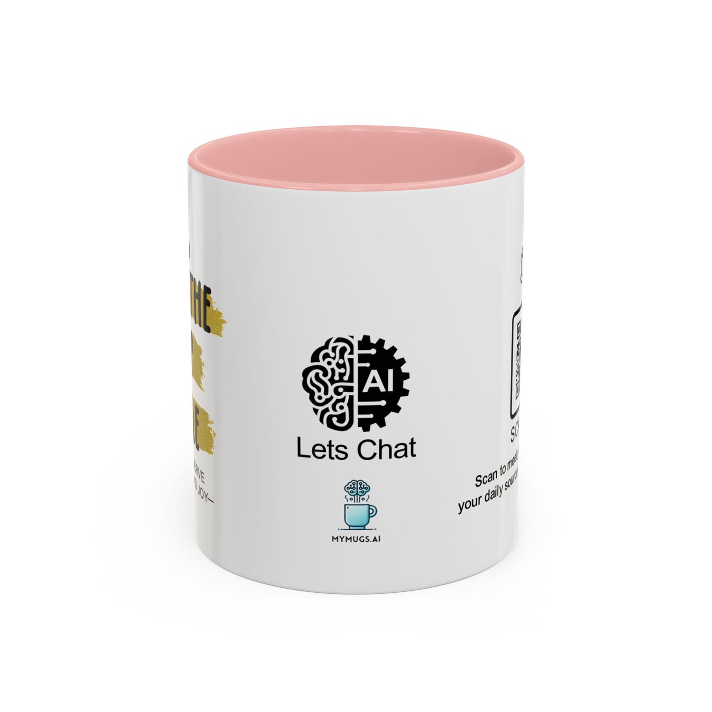 You deserve peace and joy - Accent Coffee Mug
