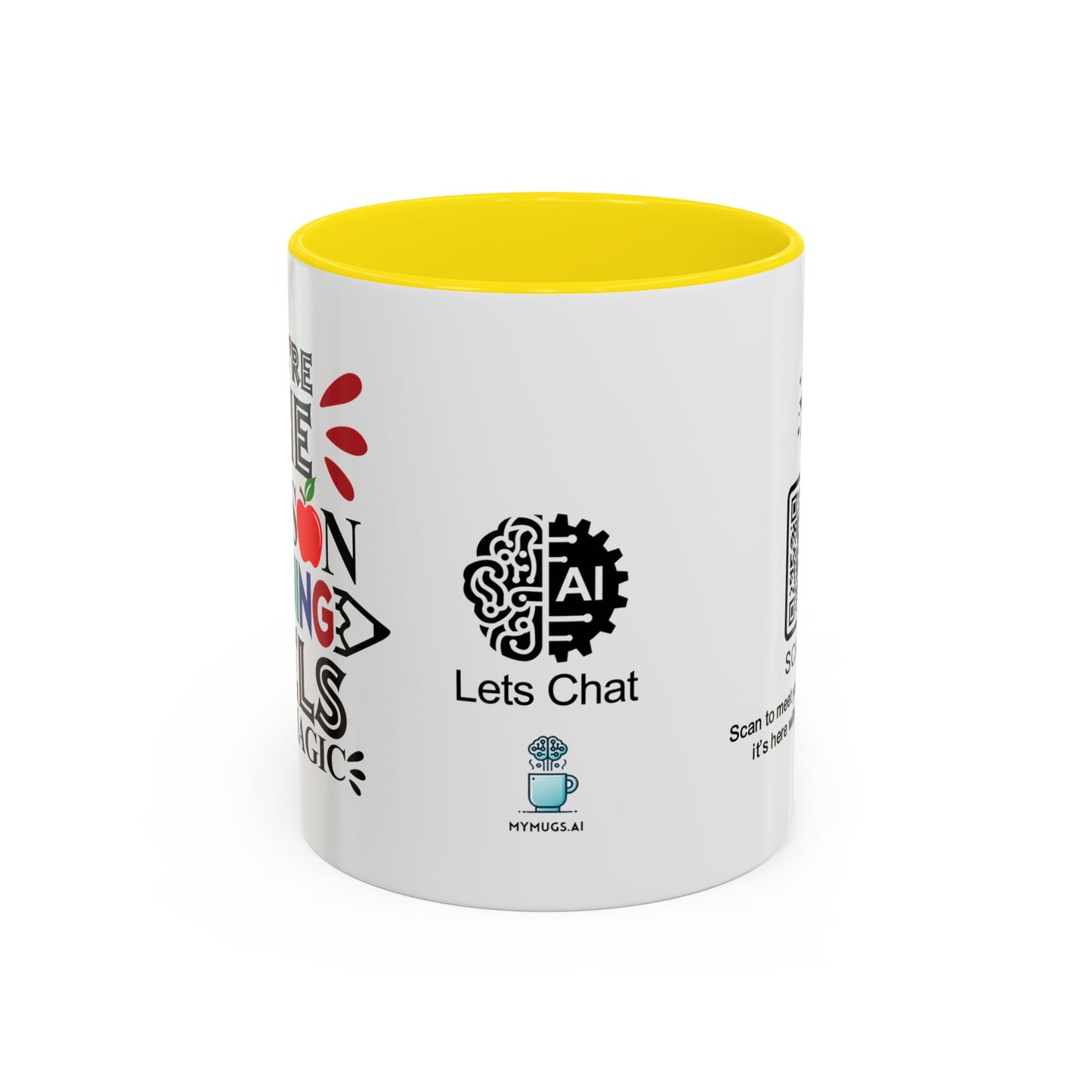 You’re the reason learning feels like magic - Accent Coffee Mug
