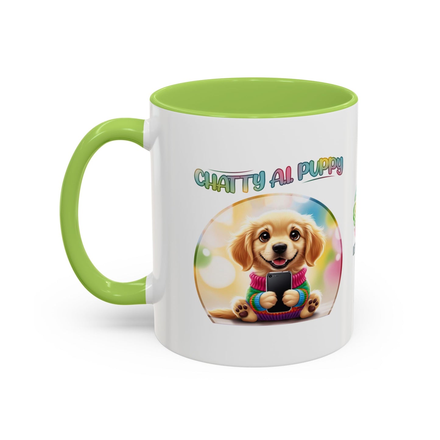 Chatty A.I. Puppy Biscuit- AI Enabled Accent Mug
