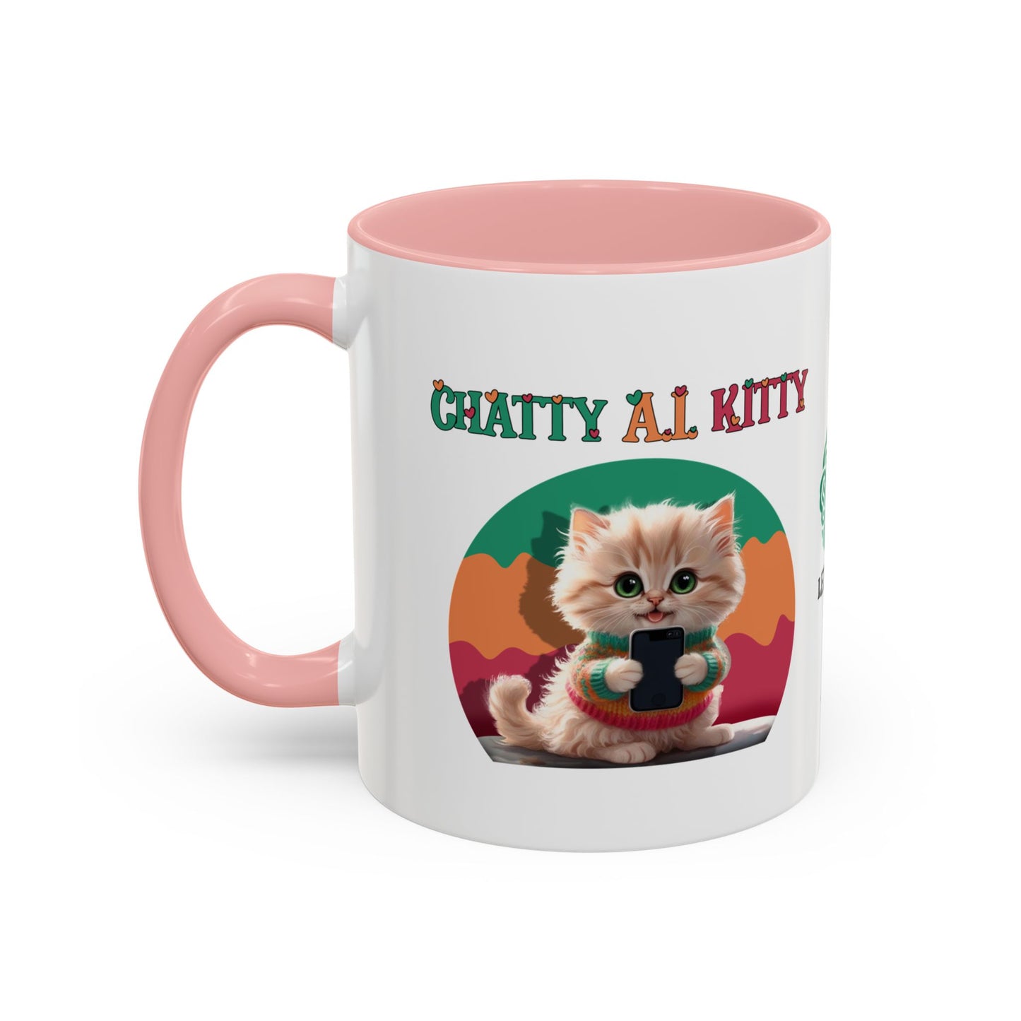 Chat A.I. Kitty Pebbles - AI Enabled Accent Mug