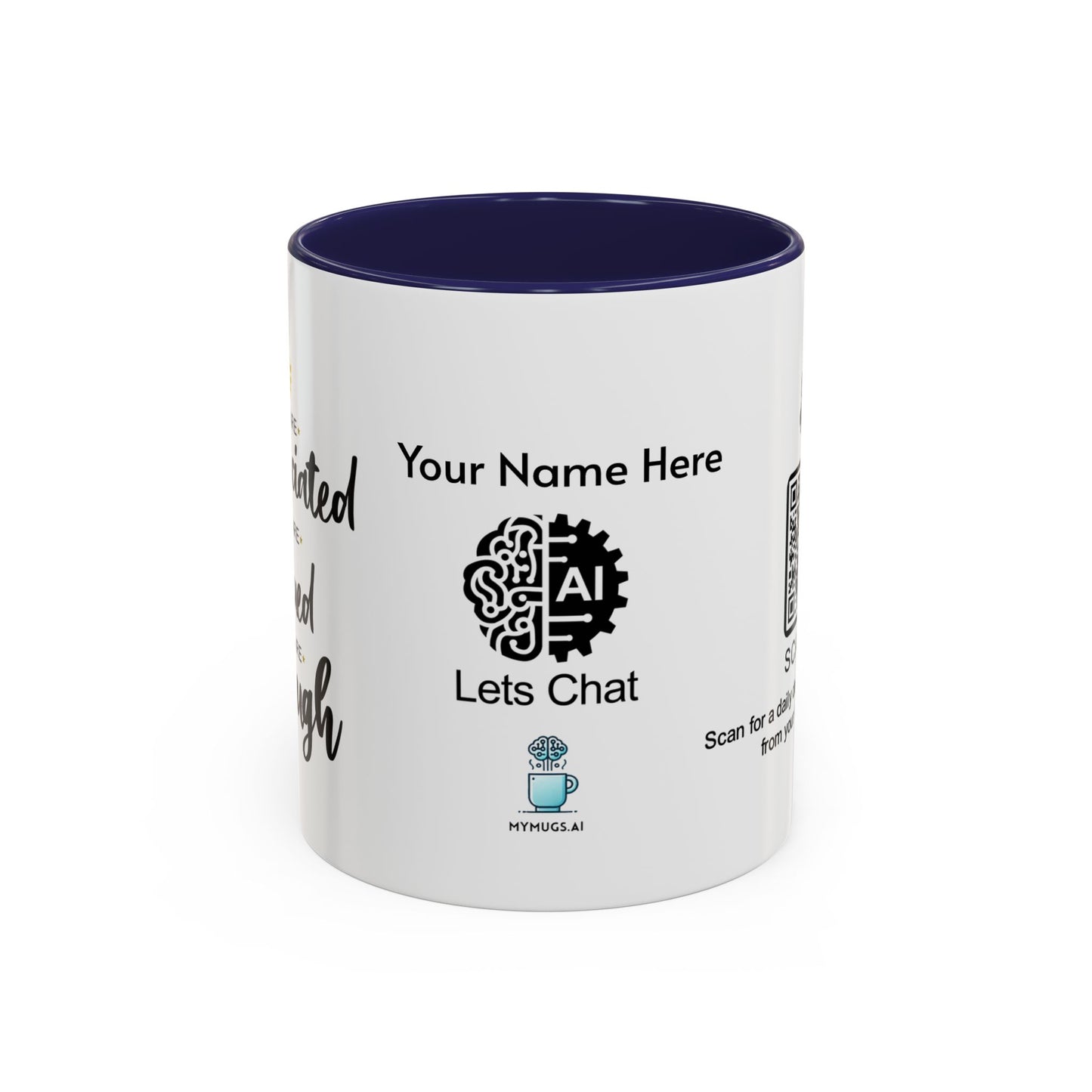 You are appreciated - Personalised Accent Coffee Mug