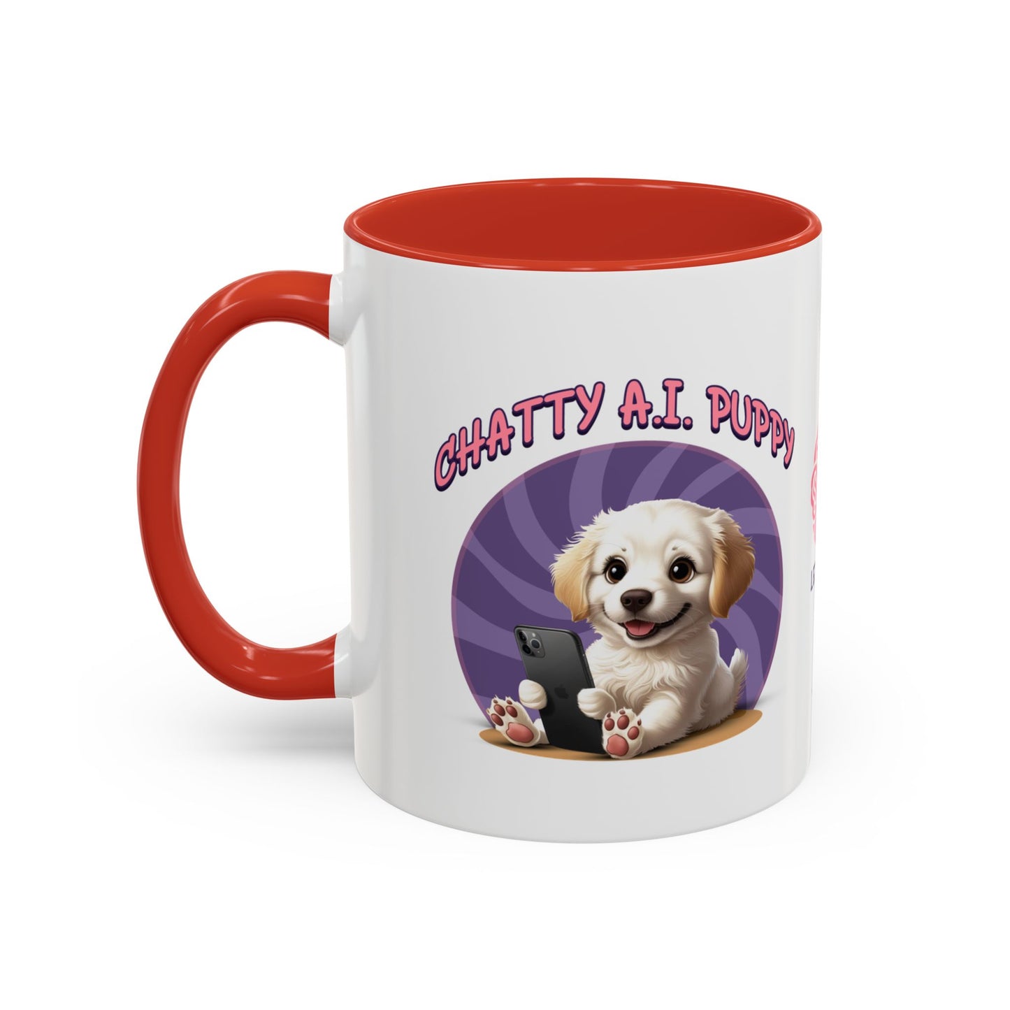 Chatty A.I. Puppy Coco - AI Enabled Accent Mug