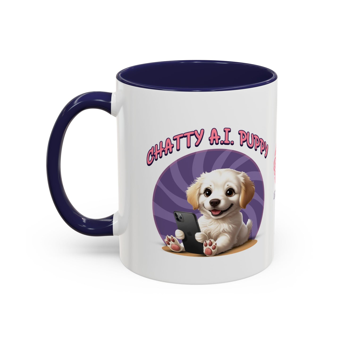 Chatty A.I. Puppy Coco - AI Enabled Accent Mug