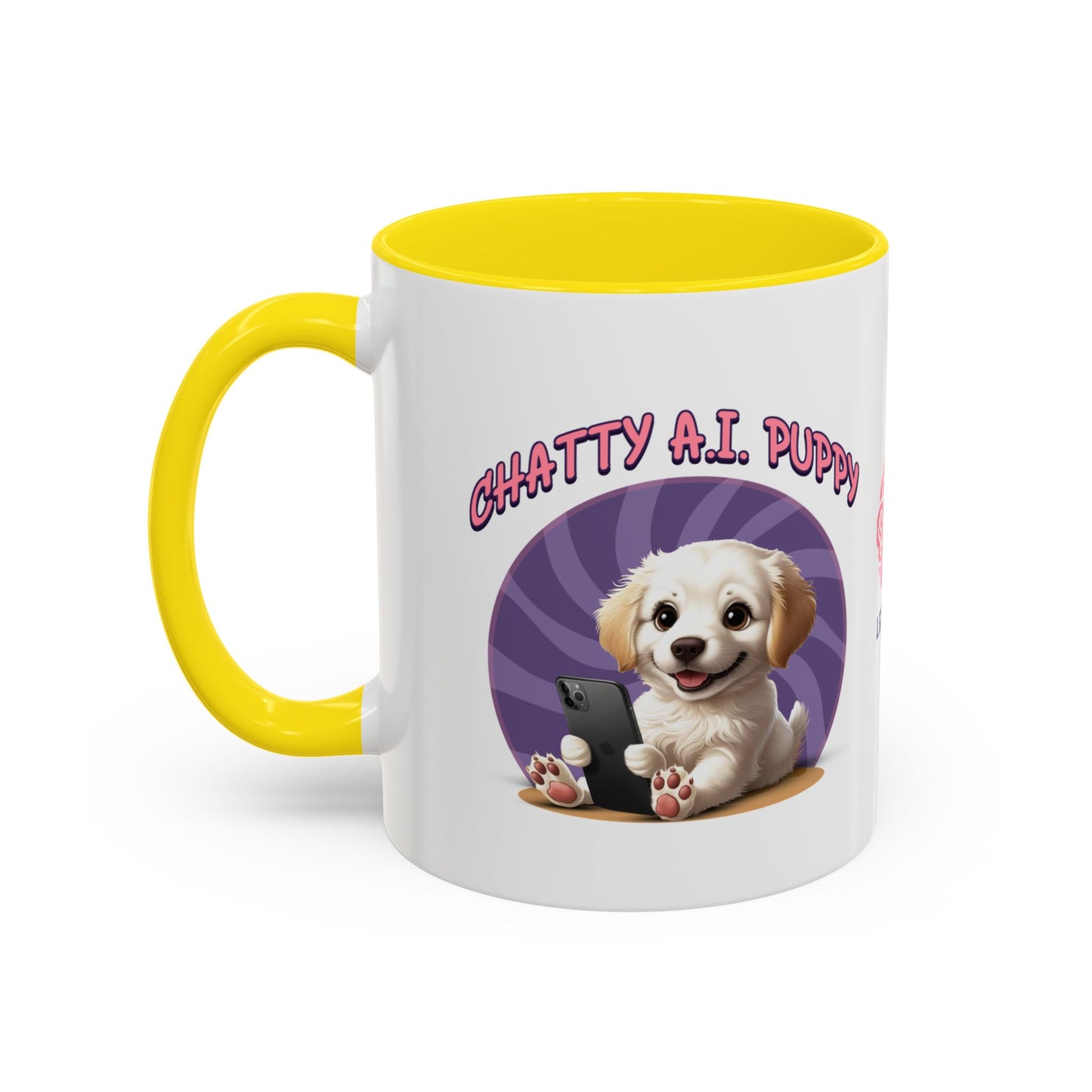 Chatty A.I. Puppy Coco - AI Enabled Accent Mug
