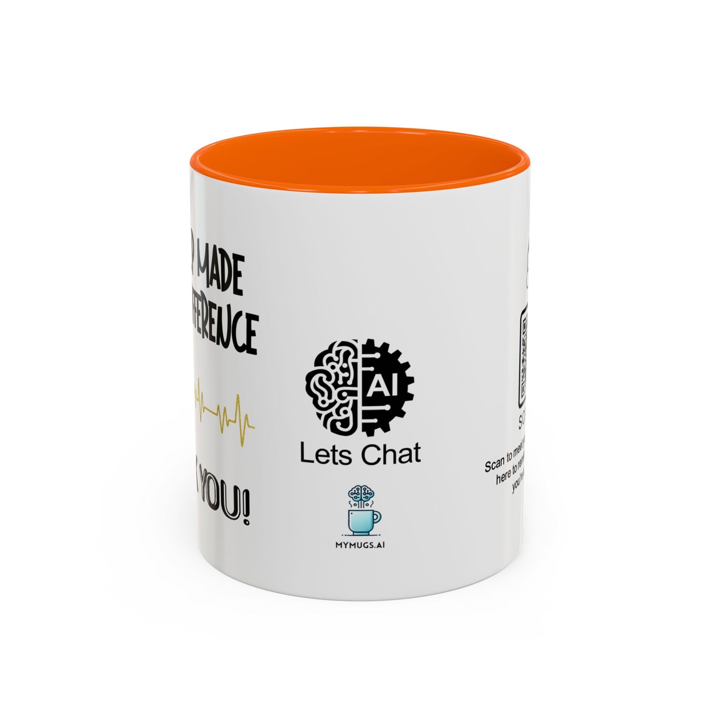 Your help made all the difference. Thank you! - Accent Coffee Mug