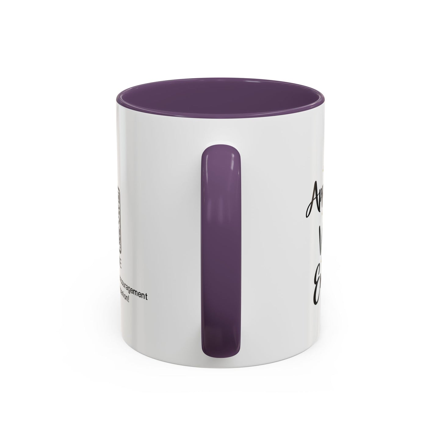 You are appreciated - Personalised Accent Coffee Mug