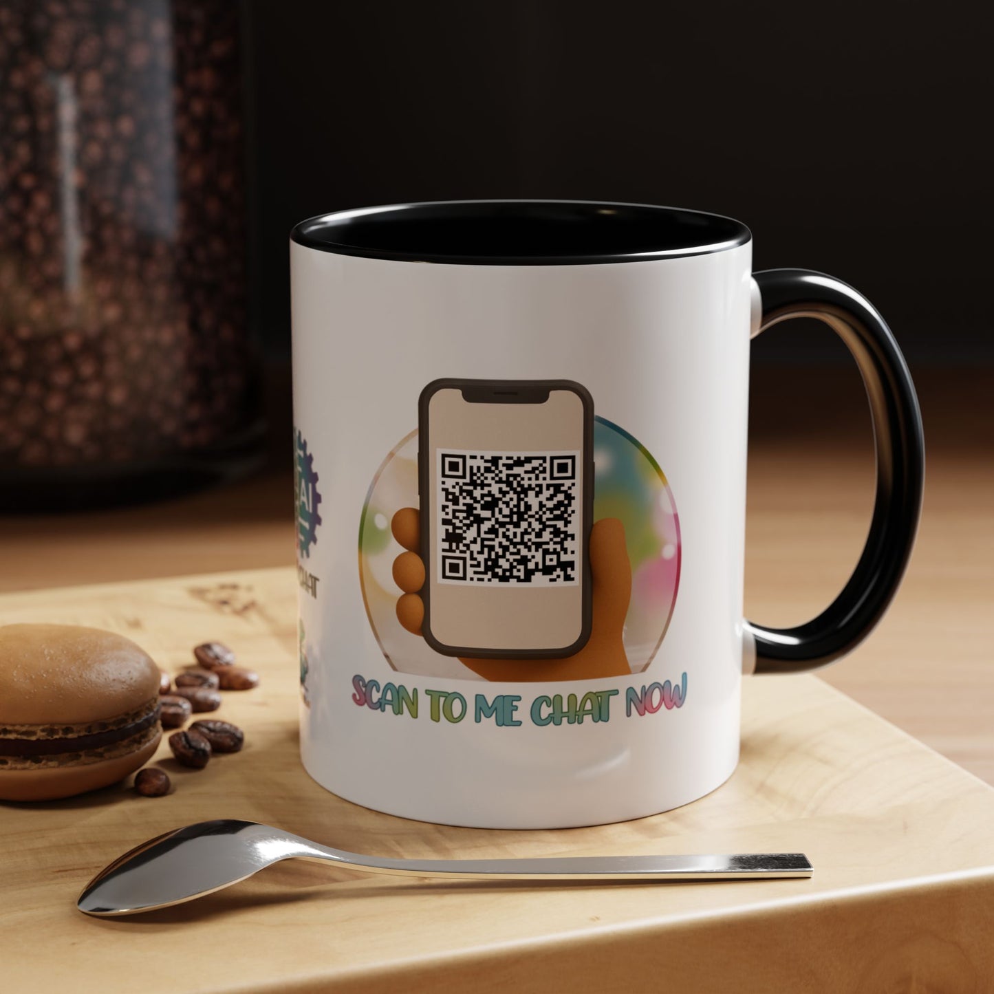 Chatty A.I. Puppy Biscuit- AI Enabled Accent Mug