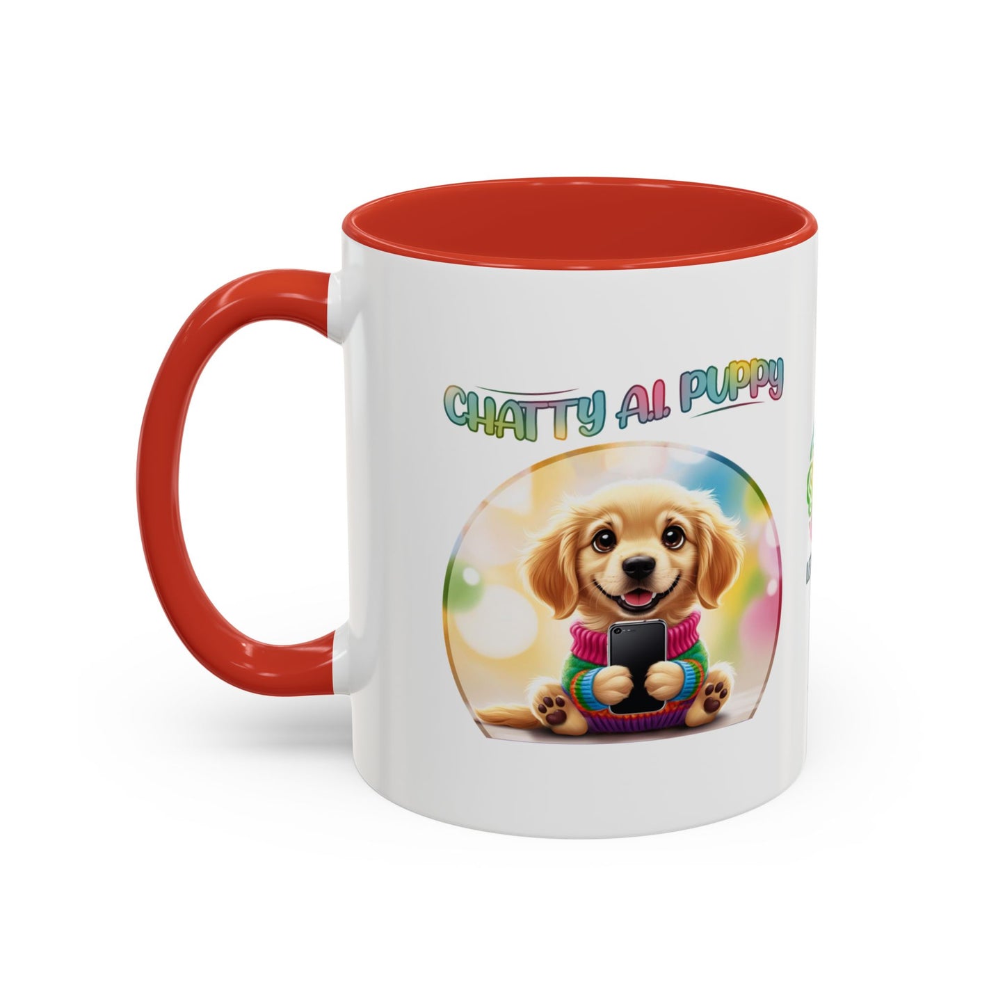 Chatty A.I. Puppy Biscuit- AI Enabled Accent Mug
