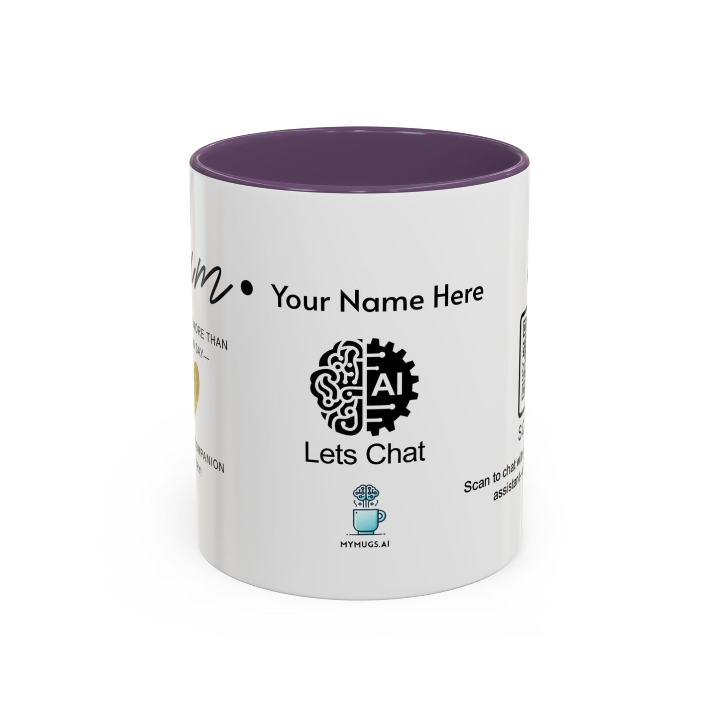 Mum, you’re loved more than words can say - Personalised Accent Coffee Mug