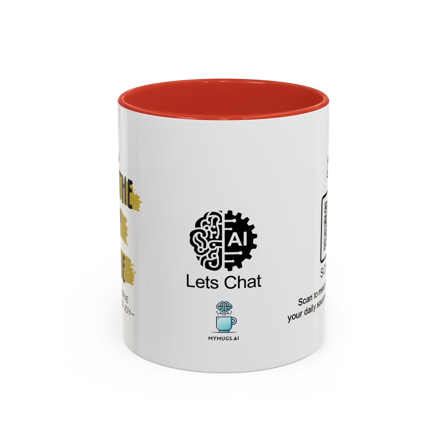 You deserve peace and joy - Accent Coffee Mug