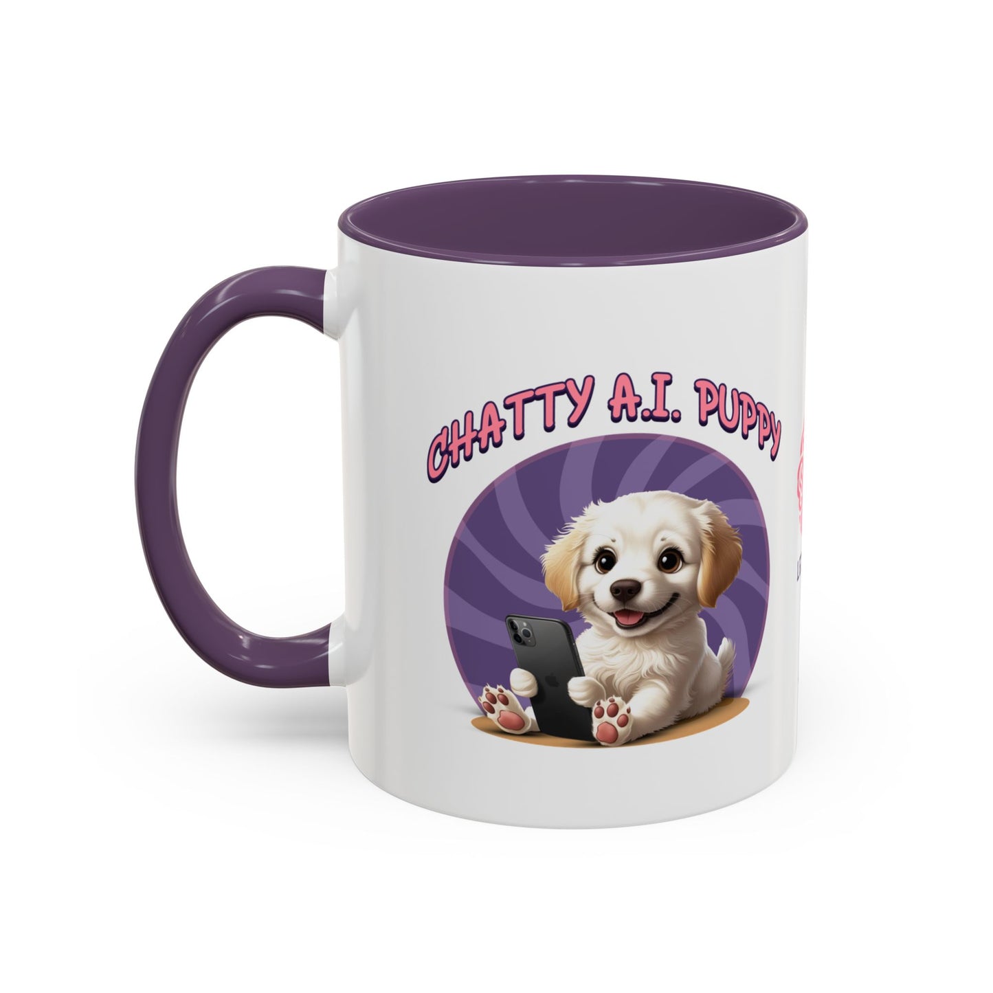 Chatty A.I. Puppy Coco - AI Enabled Accent Mug