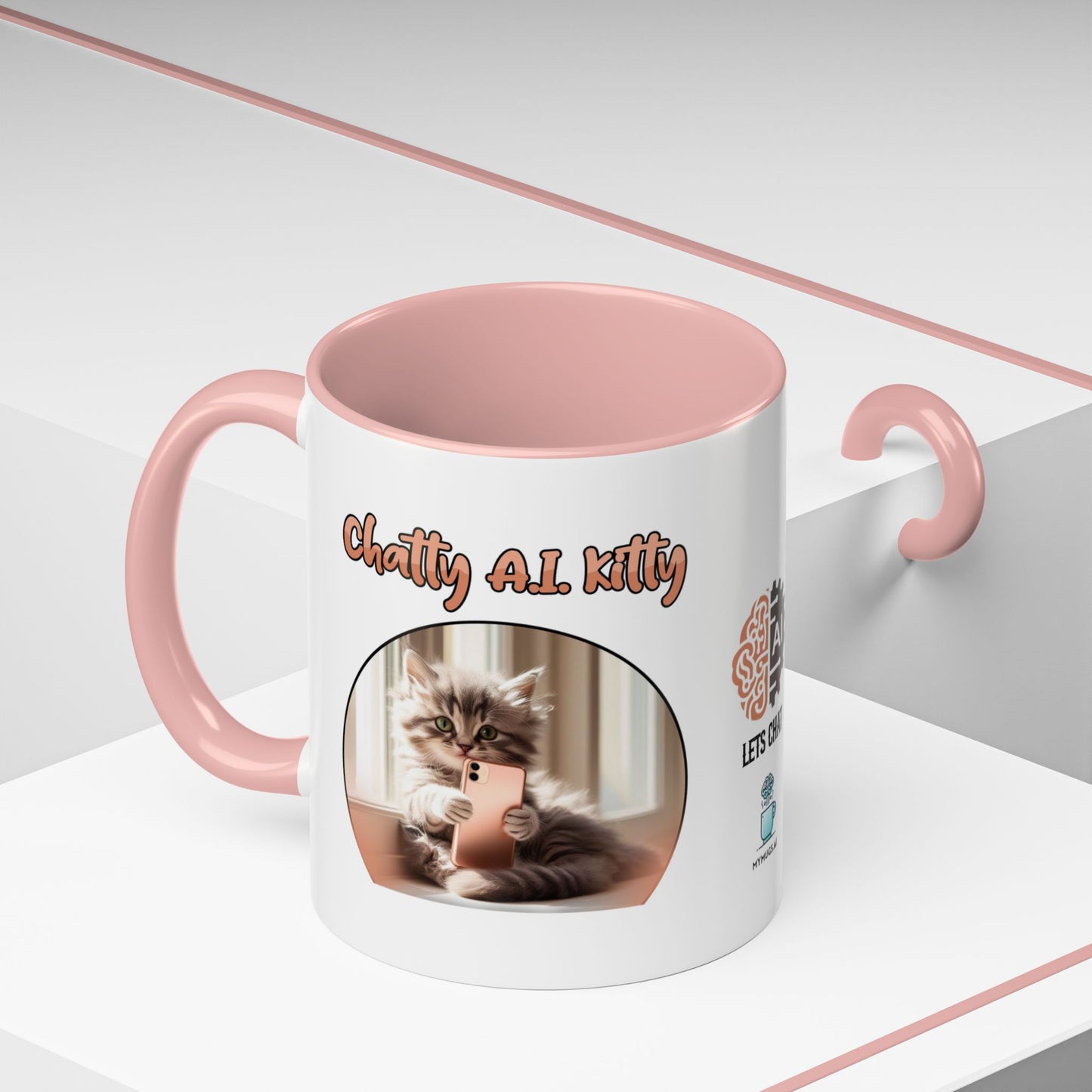 Chat A.I. Kitty Luna - AI Enabled Accent Mug