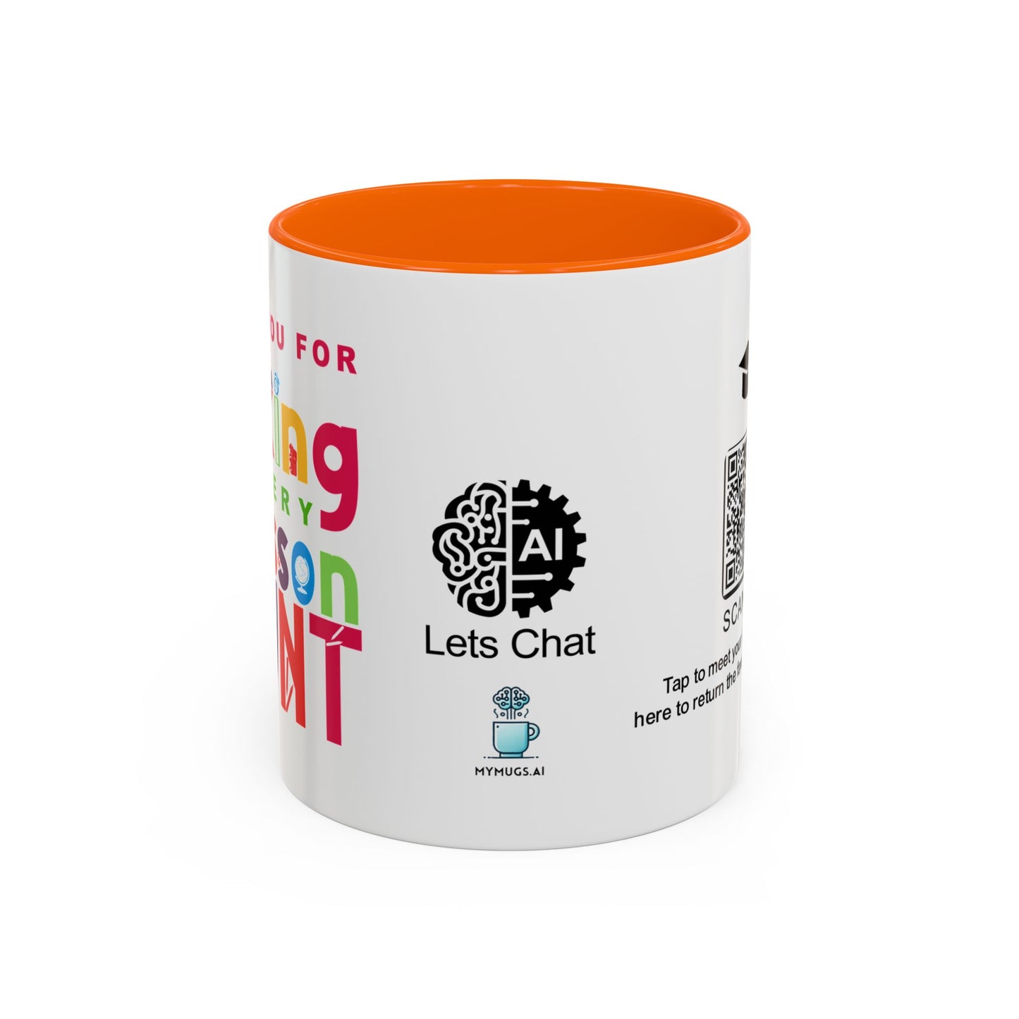 Thank you for making every lesson count - Accent Coffee Mug