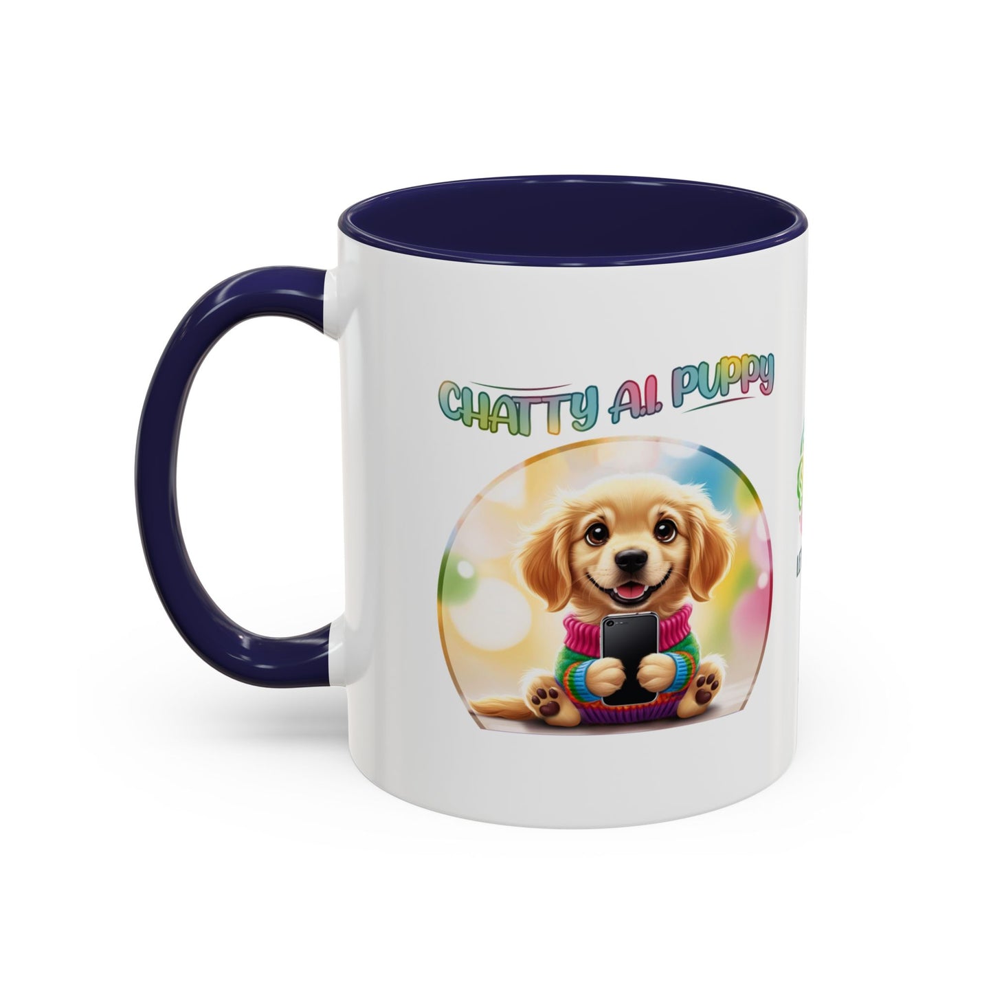 Chatty A.I. Puppy Biscuit- AI Enabled Accent Mug