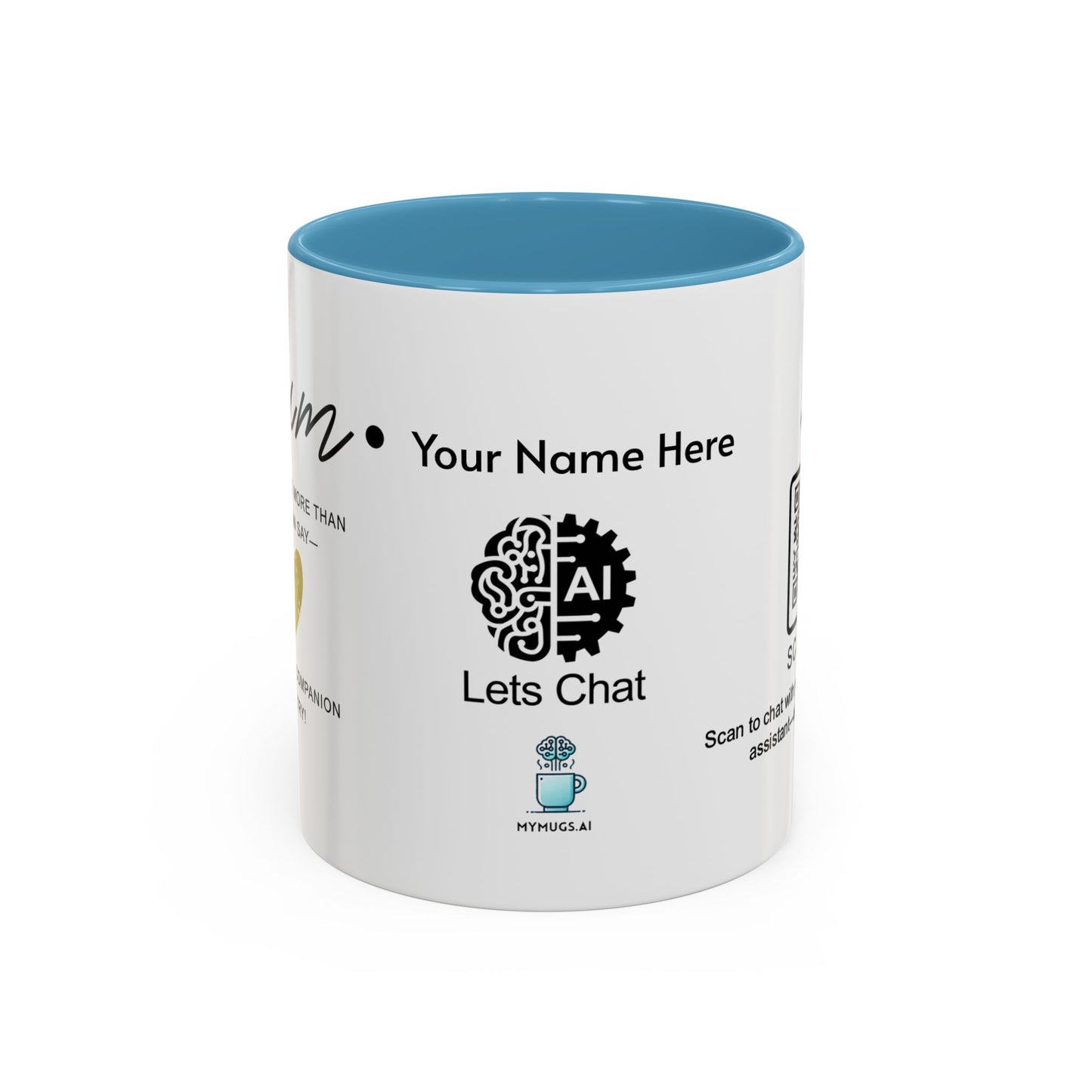 Mum, you’re loved more than words can say - Personalised Accent Coffee Mug