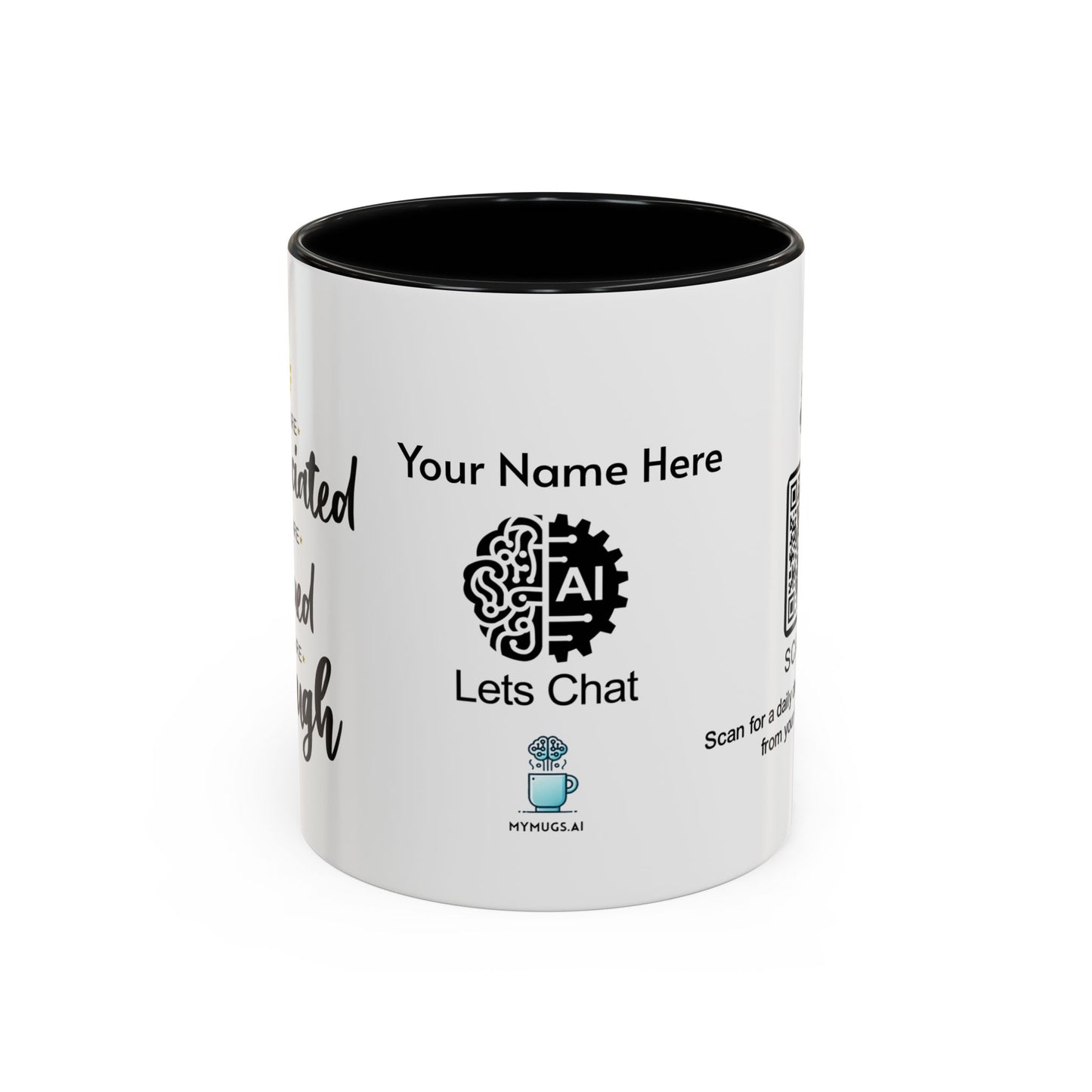 You are appreciated - Personalised Accent Coffee Mug