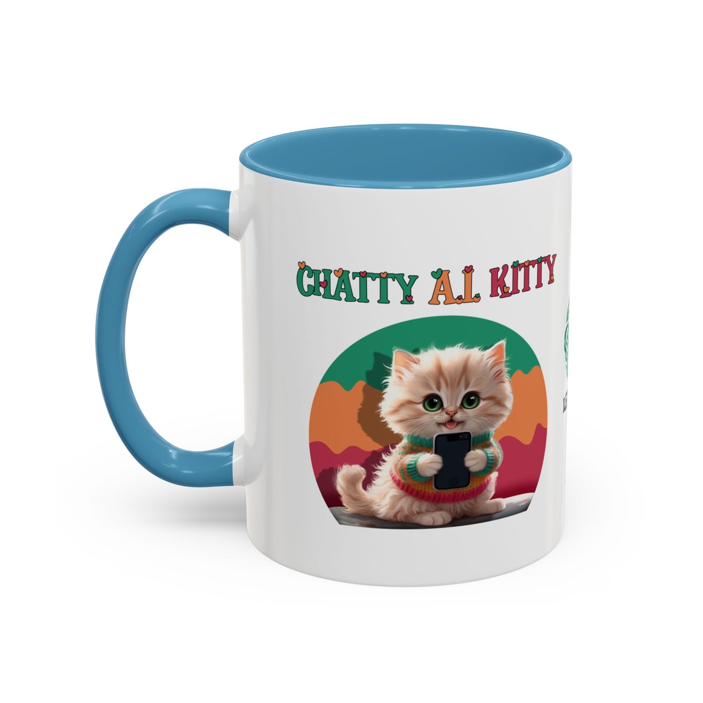 Chat A.I. Kitty Pebbles - AI Enabled Accent Mug