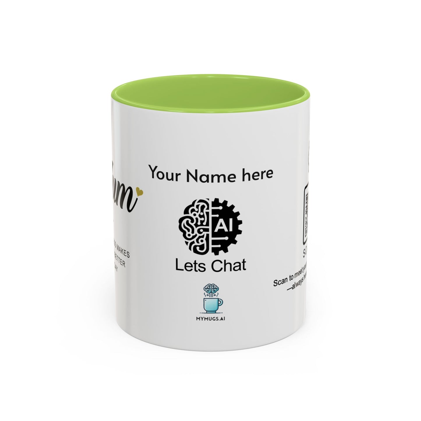 Mum, your kindness makes the world better every day - Personalised Accent Coffee Mug