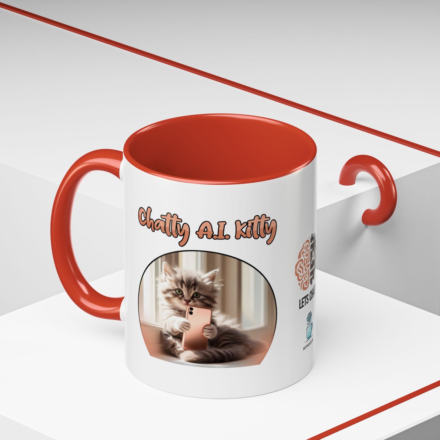 Chat A.I. Kitty Luna - AI Enabled Accent Mug