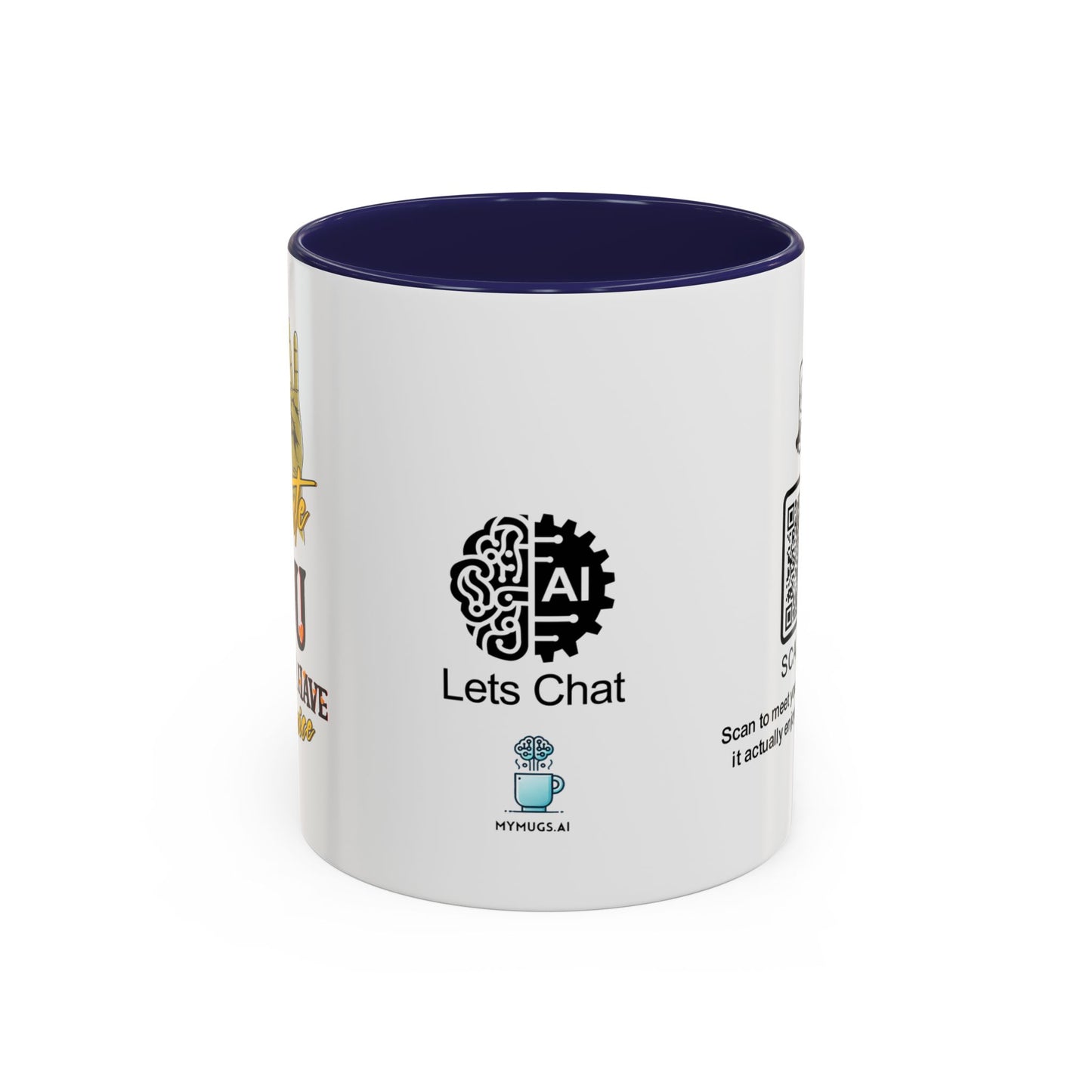 I tolerate you… because I have no choice - Accent Coffee Mug