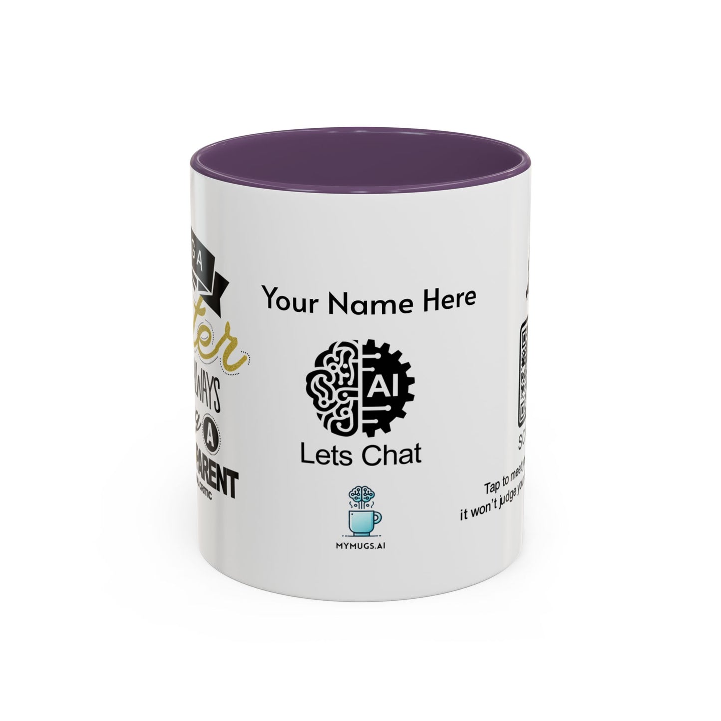 Having a sister means always having a backup parent - Personalised Accent Coffee Mug