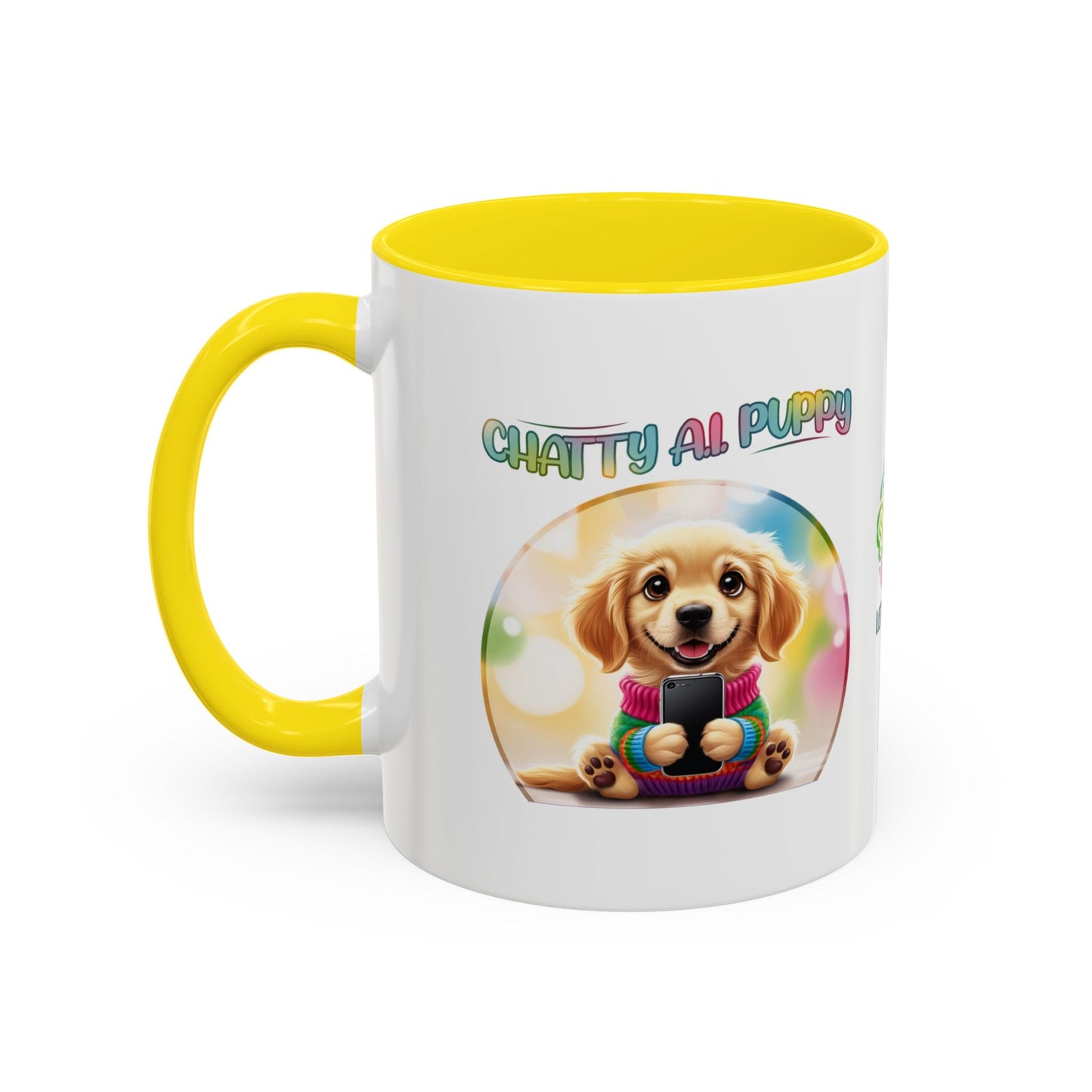 Chatty A.I. Puppy Biscuit- AI Enabled Accent Mug