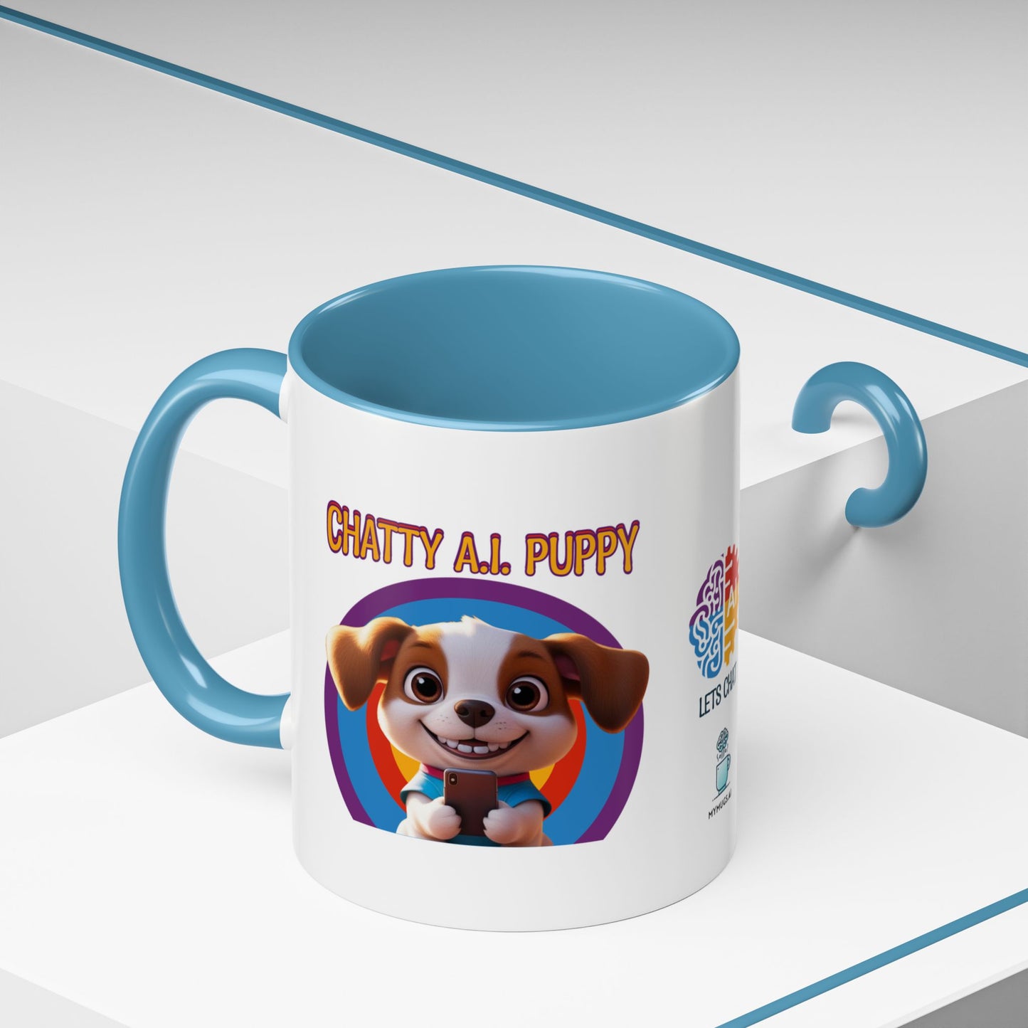 Chatty A.I. Puppy Pipa - AI Enabled Accent Mug