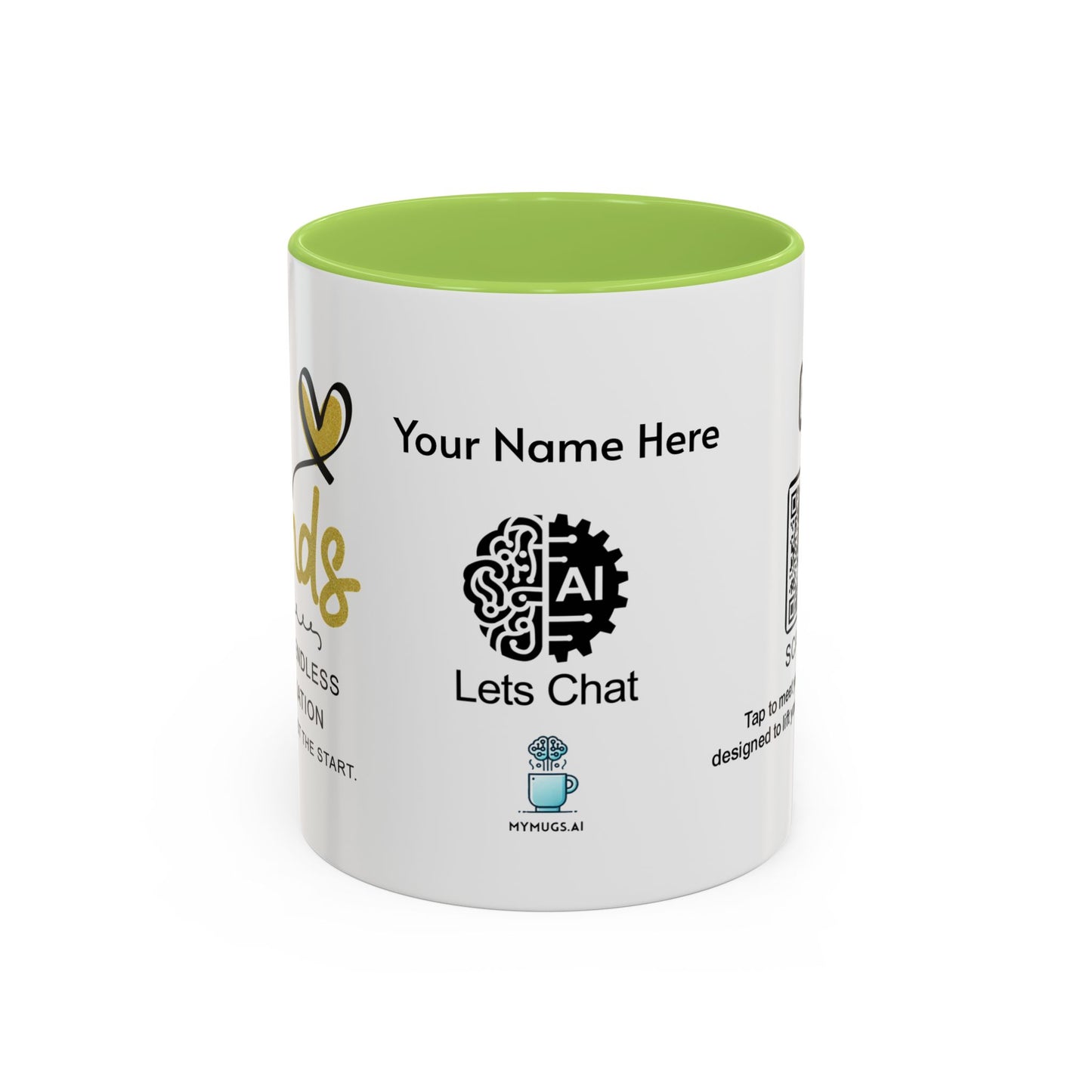 Best friends deserve endless appreciation - Personalised Accent Coffee Mug
