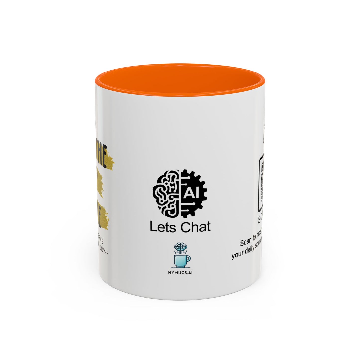 You deserve peace and joy - Accent Coffee Mug