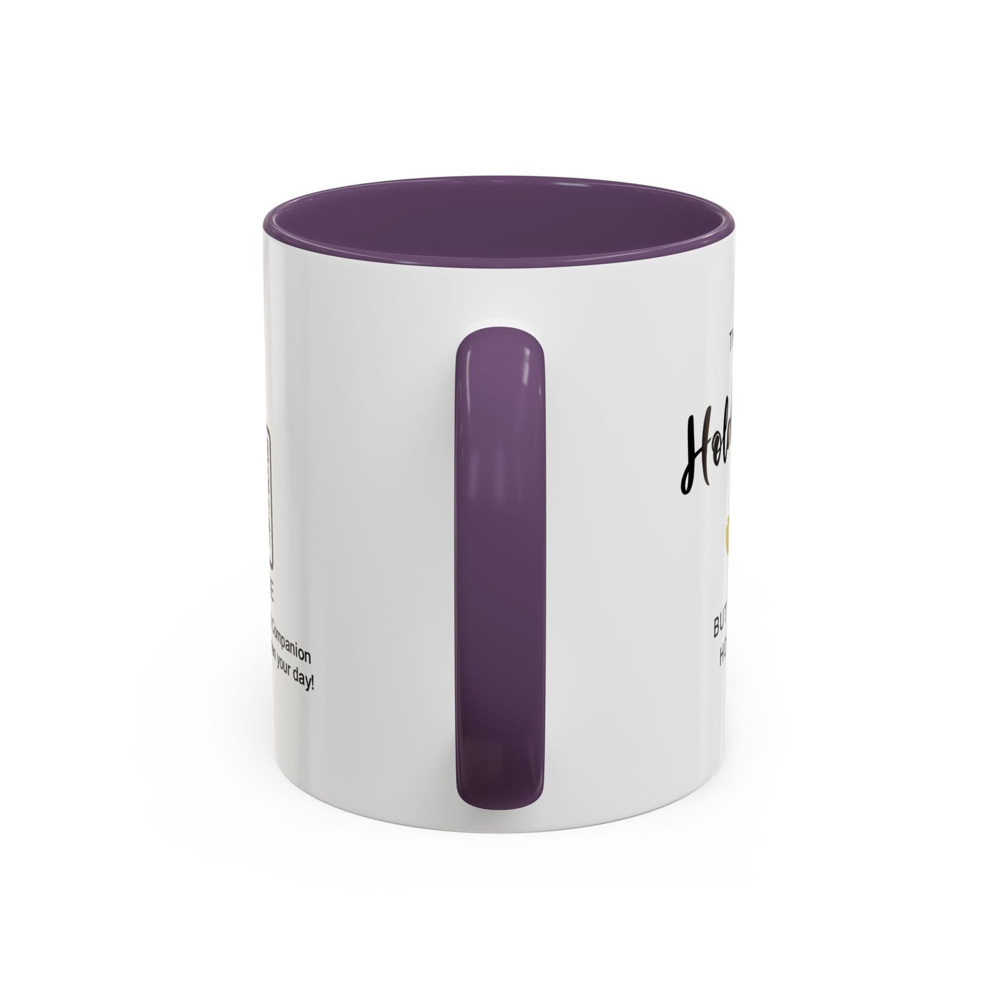 This mug holds coffee, but my heart holds you - Personalised Accent Coffee Mug