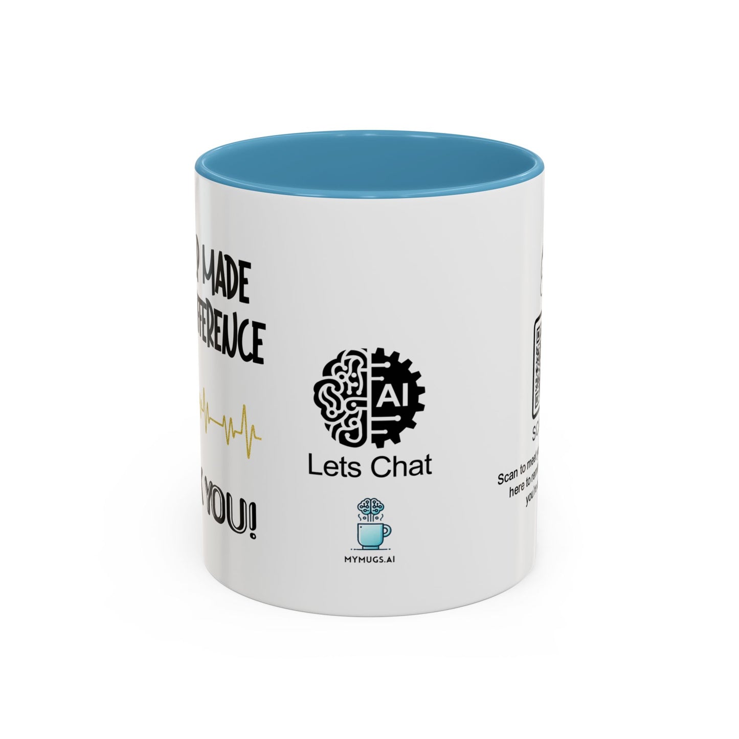 Your help made all the difference. Thank you! - Accent Coffee Mug