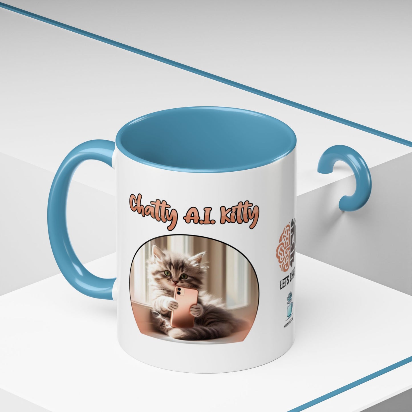 Chat A.I. Kitty Luna - AI Enabled Accent Mug