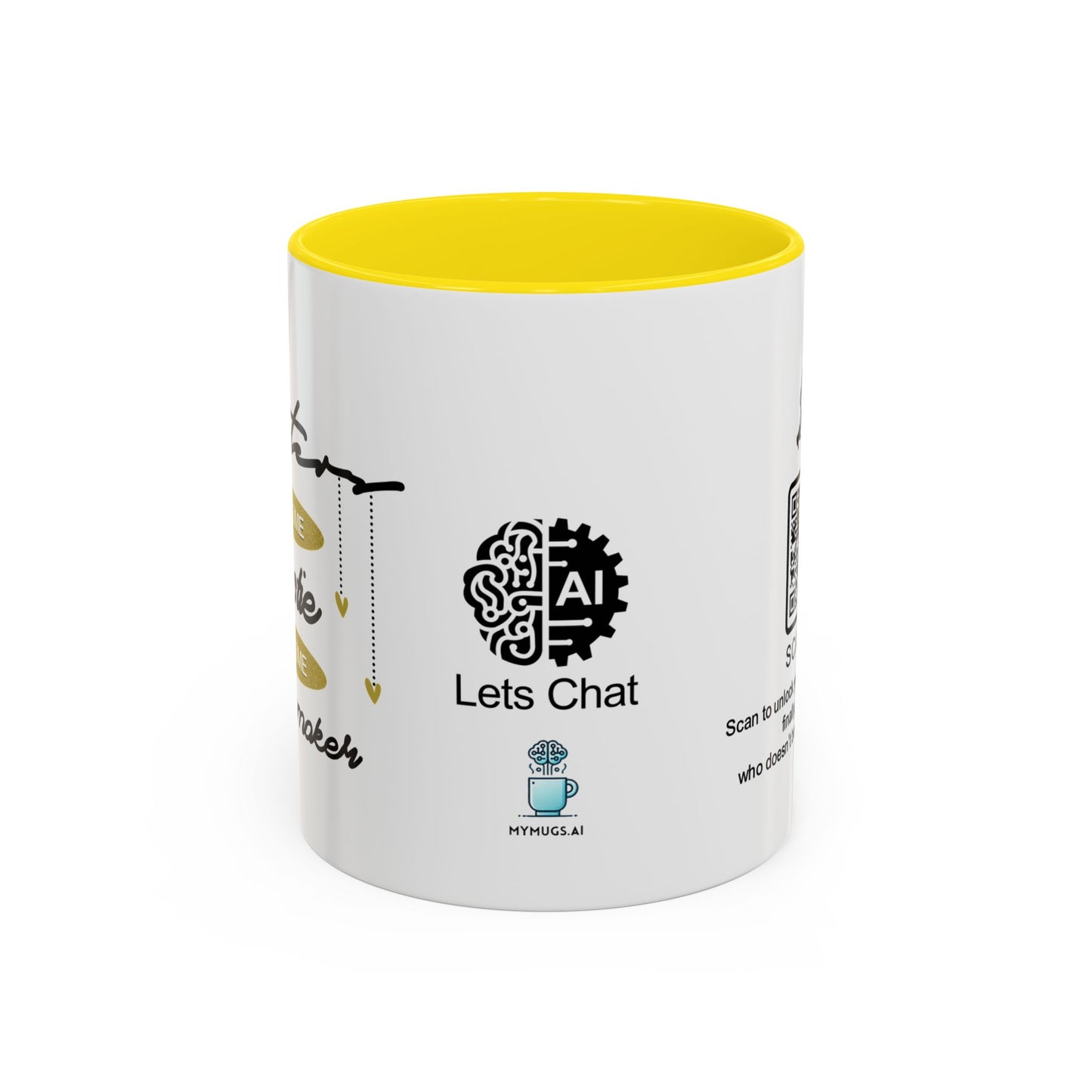 Sister: Part-time bestie, full-time troublemaker - Accent Coffee Mug