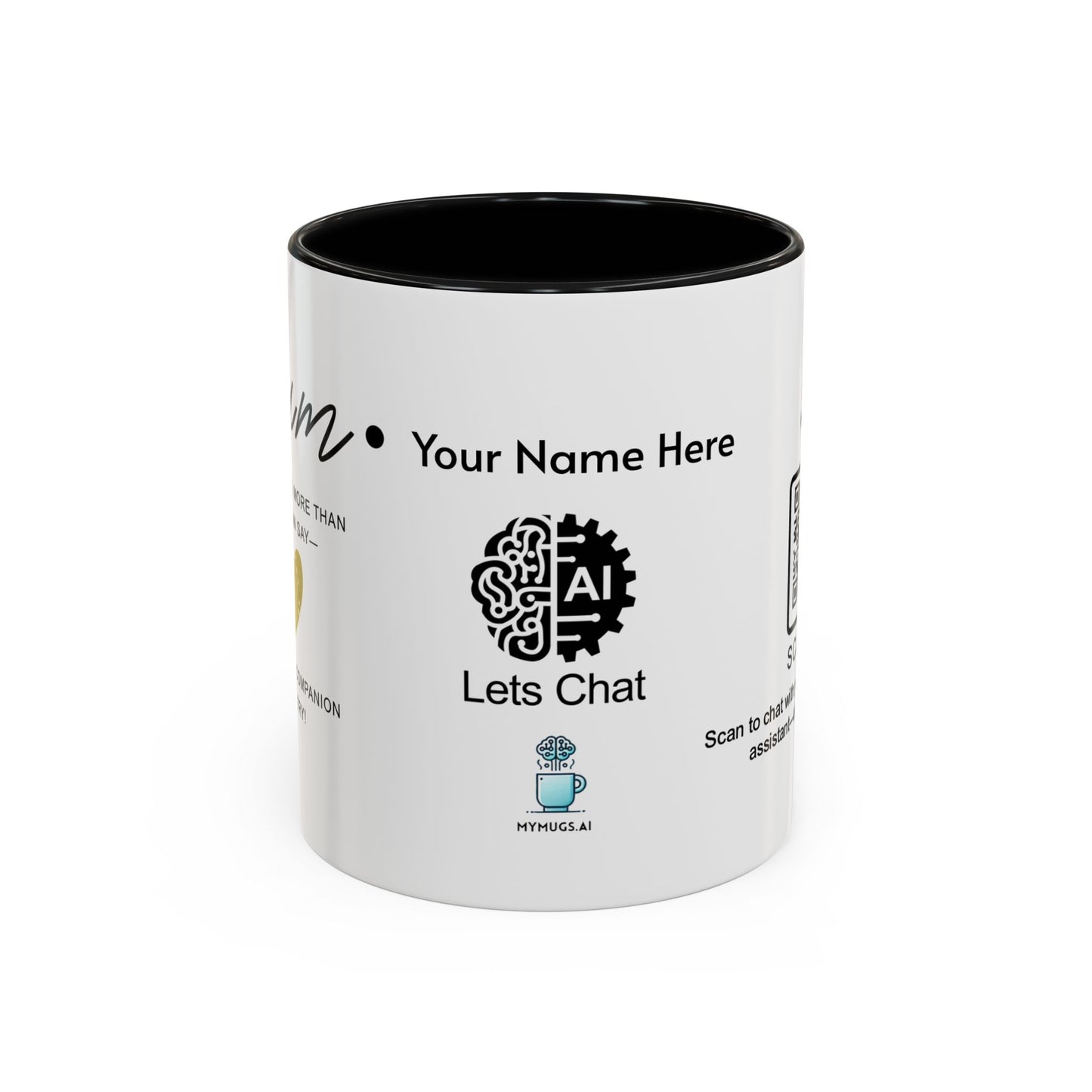 Mum, you’re loved more than words can say - Personalised Accent Coffee Mug