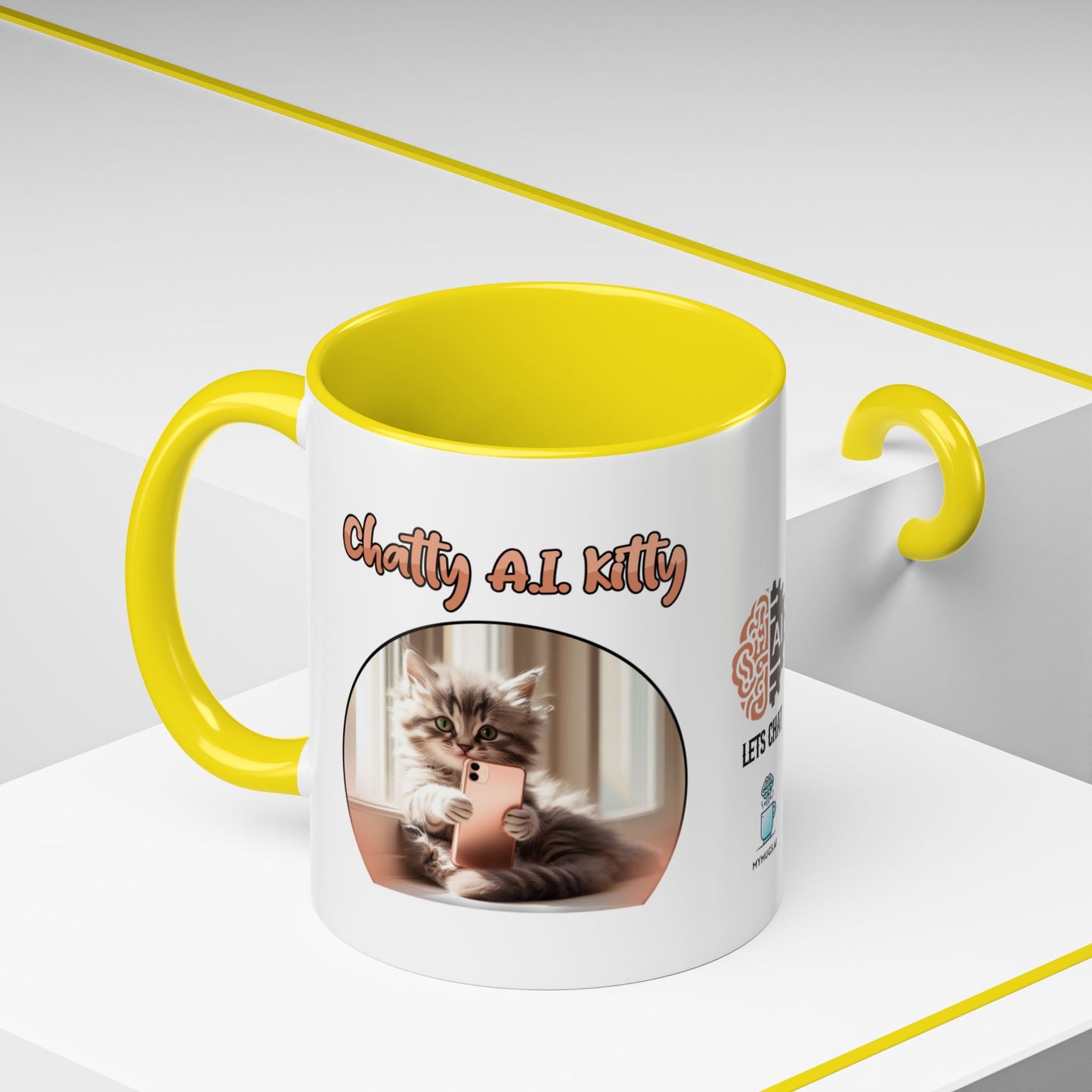Chat A.I. Kitty Luna - AI Enabled Accent Mug