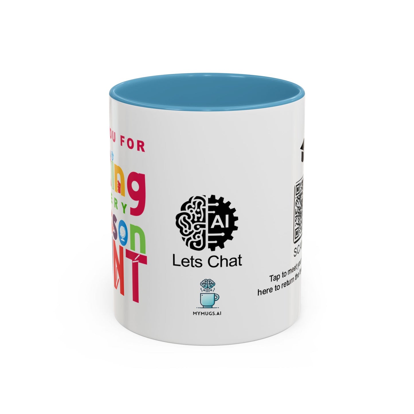 Thank you for making every lesson count - Accent Coffee Mug