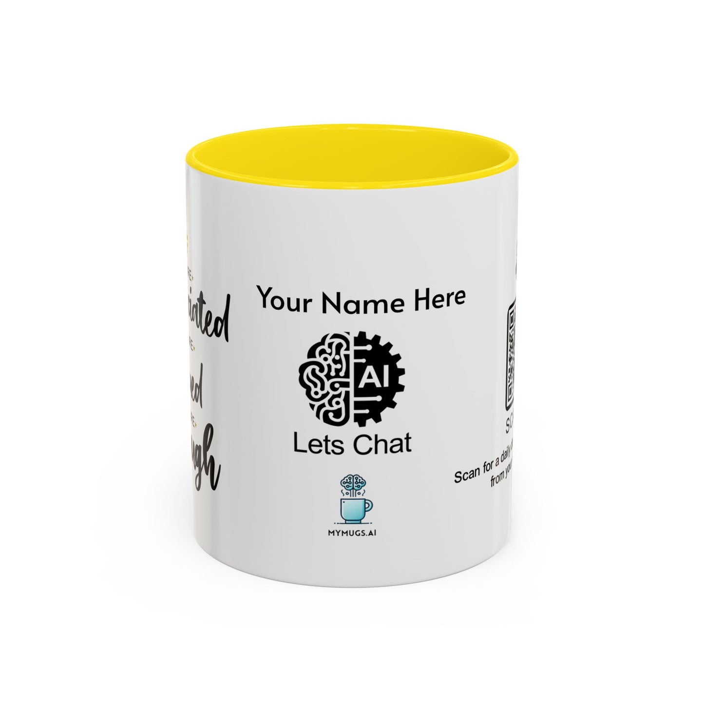 You are appreciated - Personalised Accent Coffee Mug