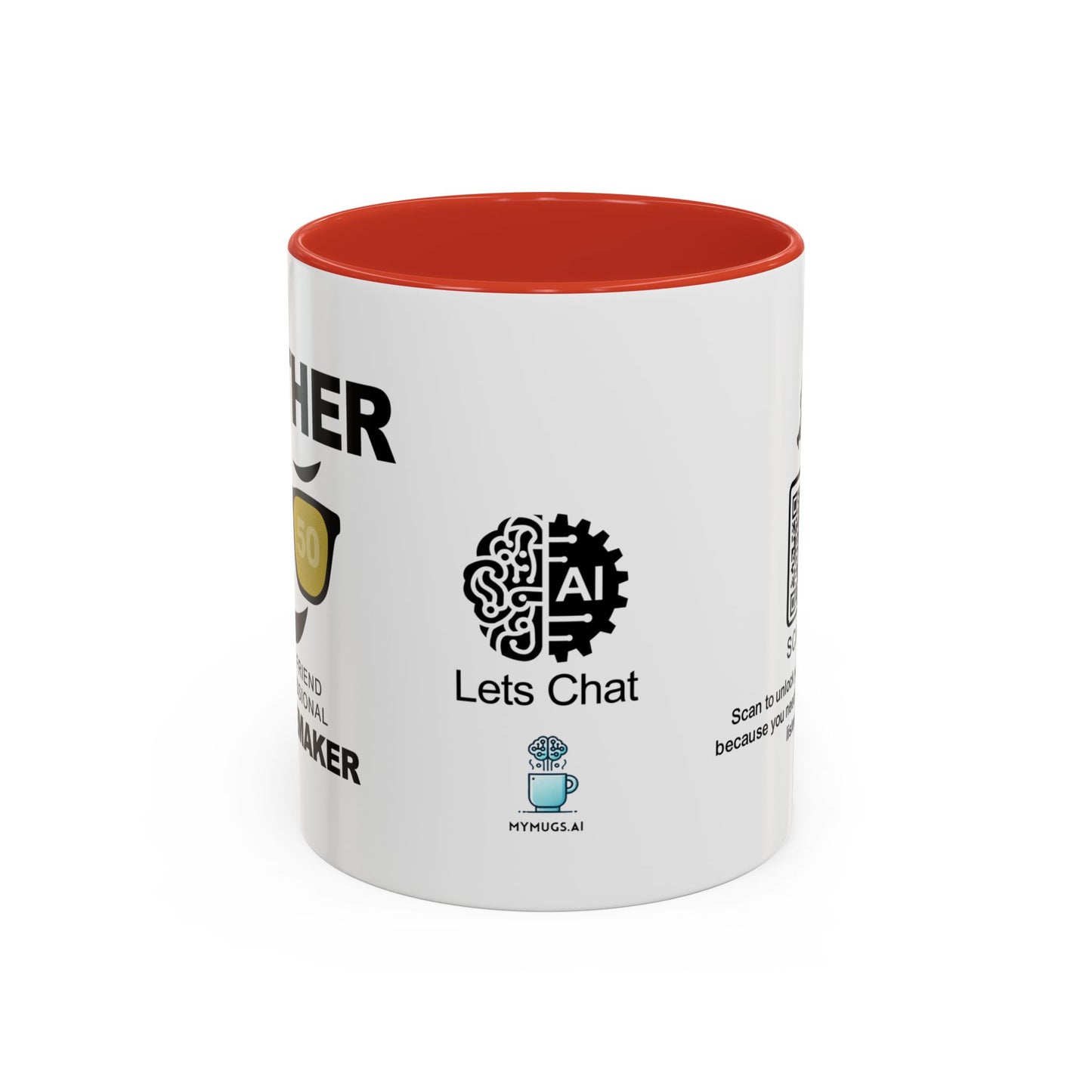 Brother: 50% best friend, 50% professional troublemaker - Accent Mug