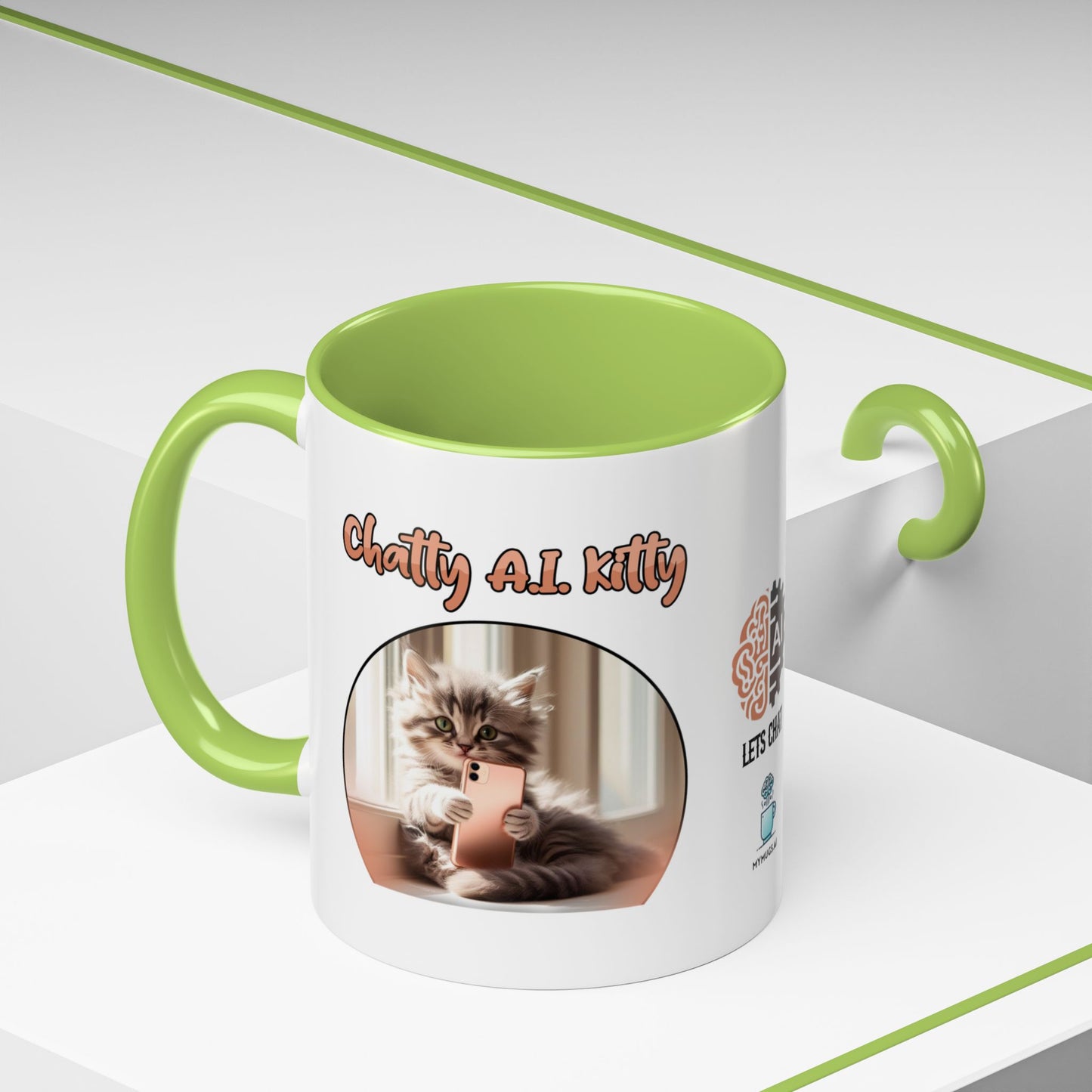 Chat A.I. Kitty Luna - AI Enabled Accent Mug