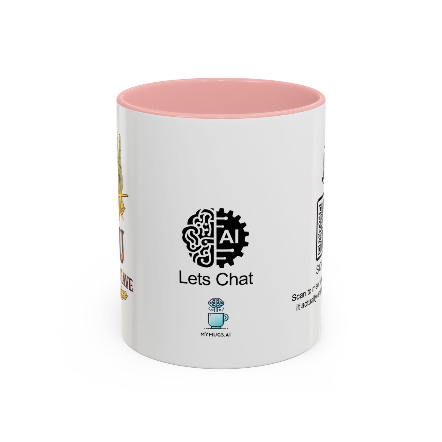 I tolerate you… because I have no choice - Accent Coffee Mug