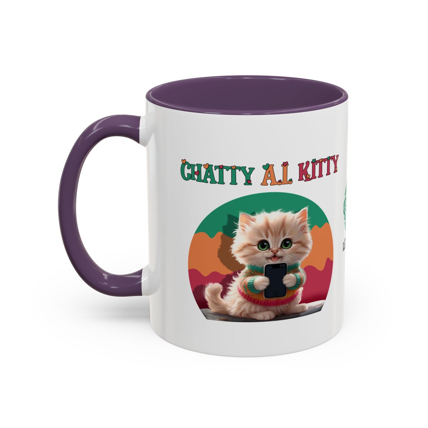 Chat A.I. Kitty Pebbles - AI Enabled Accent Mug