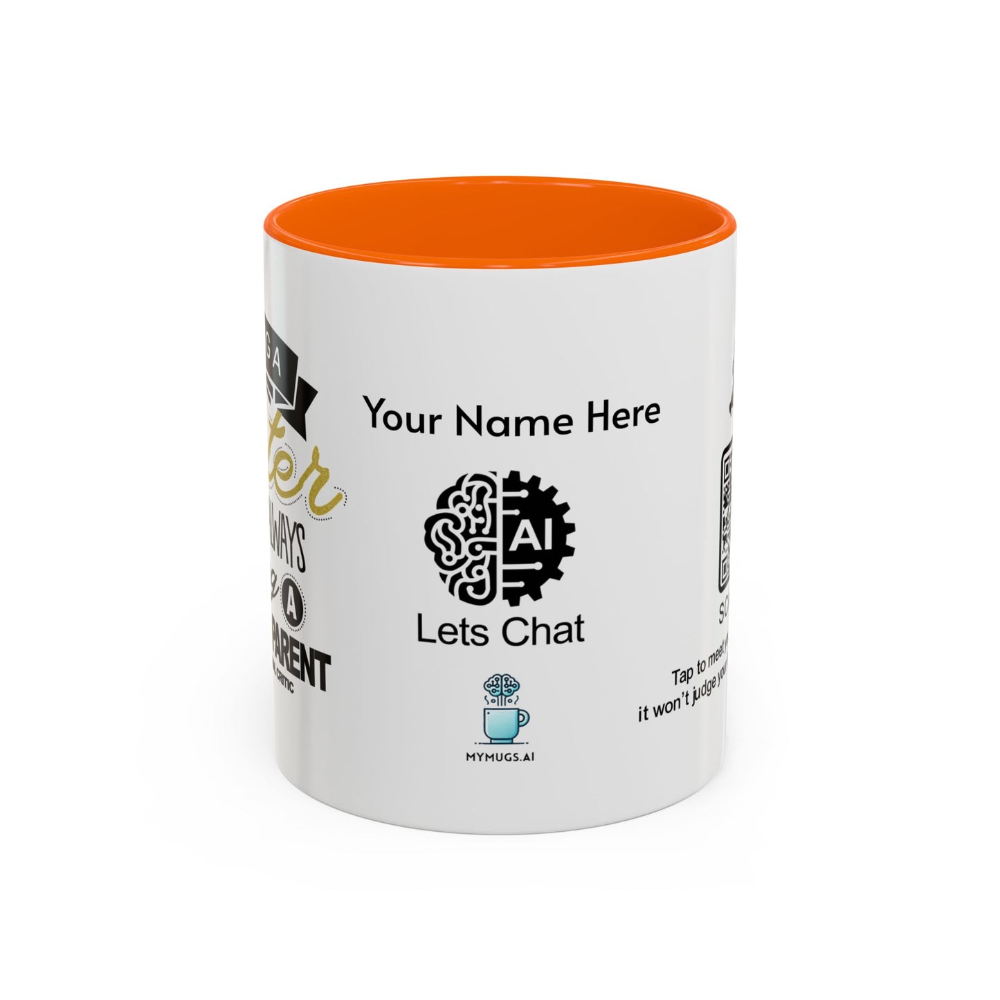 Having a sister means always having a backup parent - Personalised Accent Coffee Mug