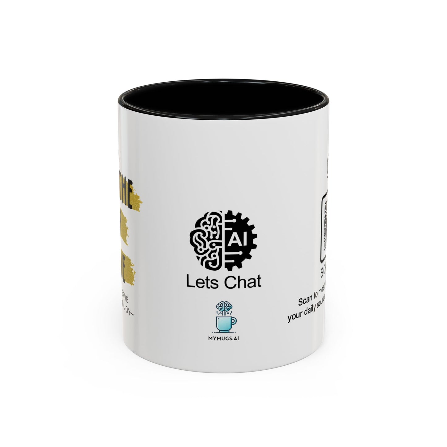 You deserve peace and joy - Accent Coffee Mug