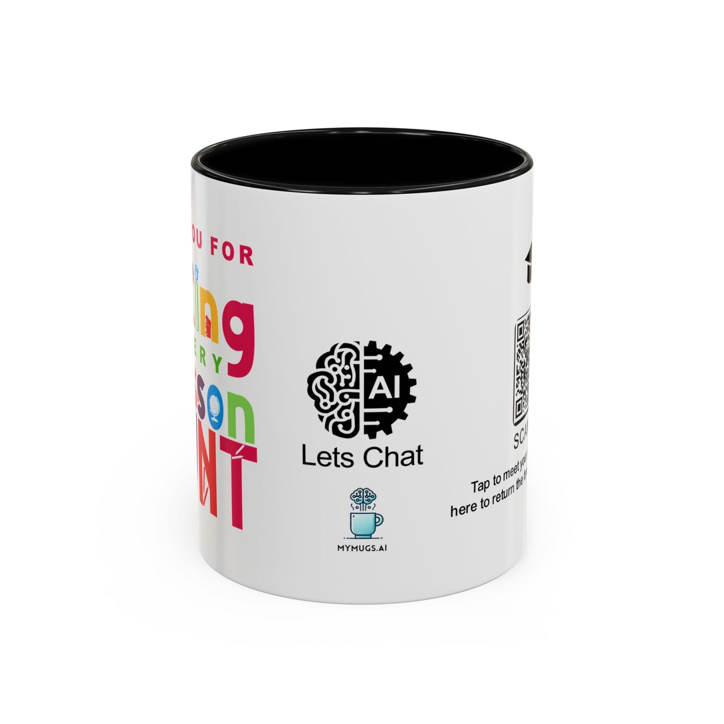 Thank you for making every lesson count - Accent Coffee Mug